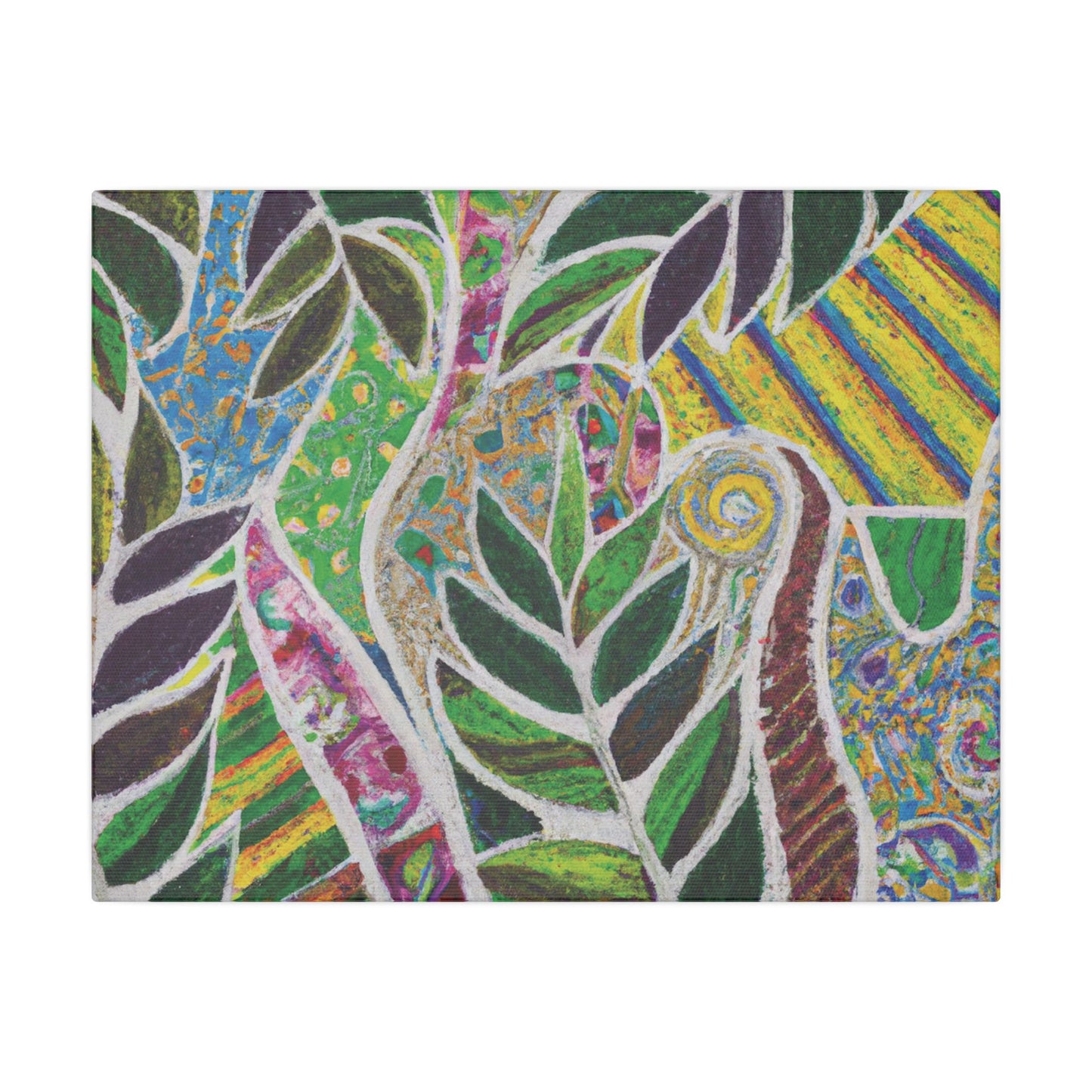 Tropical Canvas Artwork - Stretched Canvas Print, Many Sizes / Amazon Whimsy