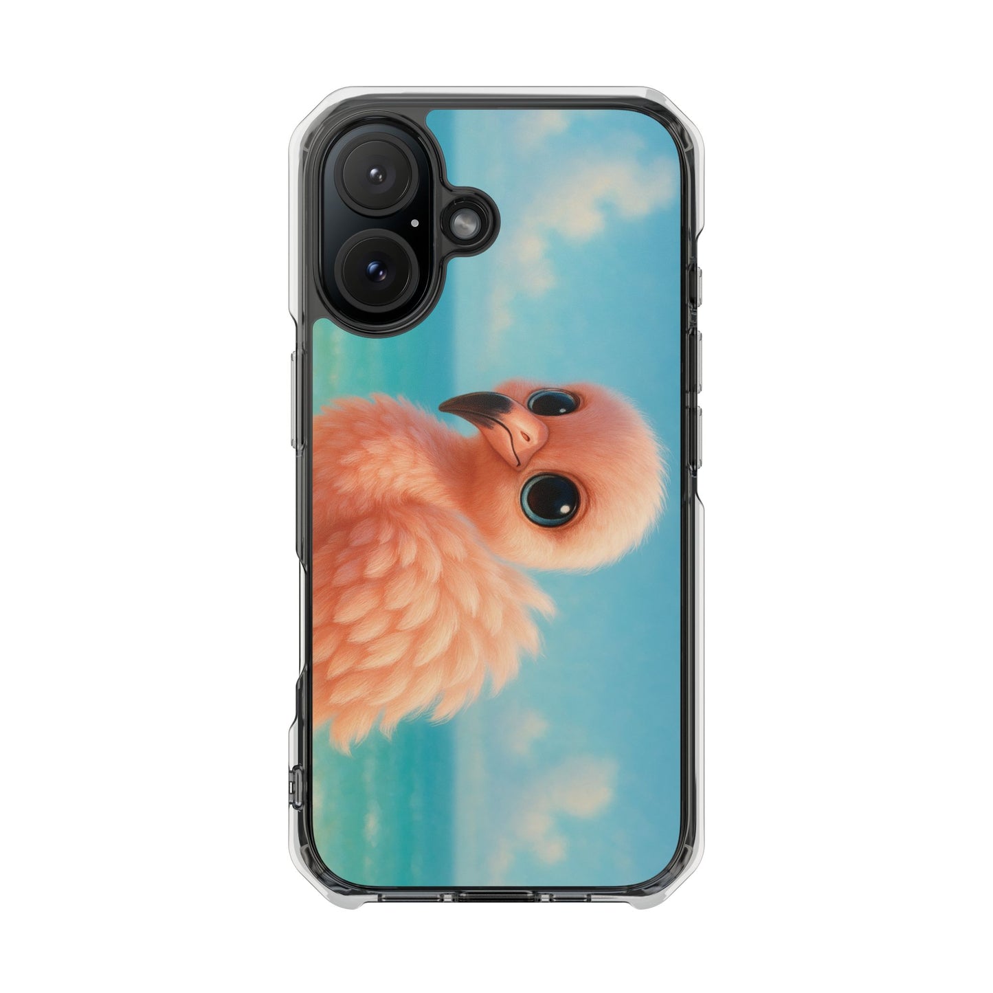 Baby Flamingo Magnetic Clear Phone Case, Many Models