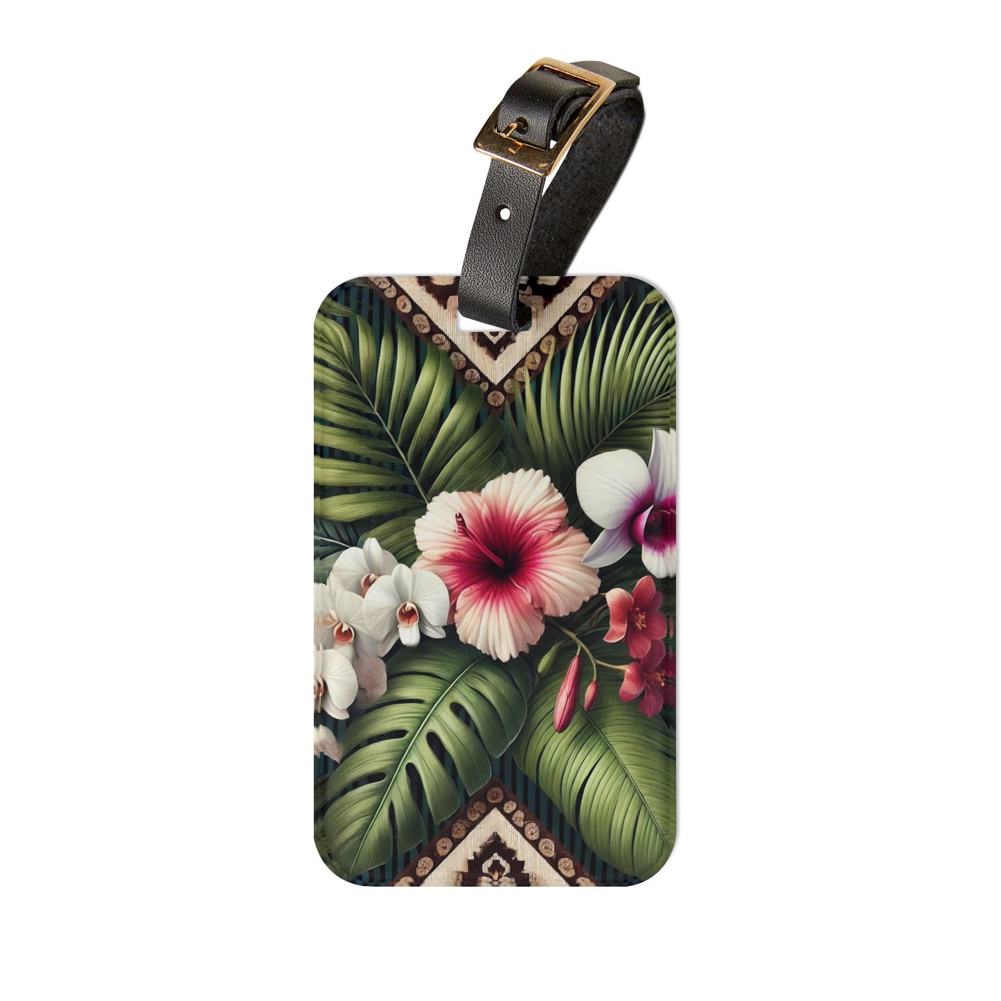 Luggage Tag - Tiki Orchids