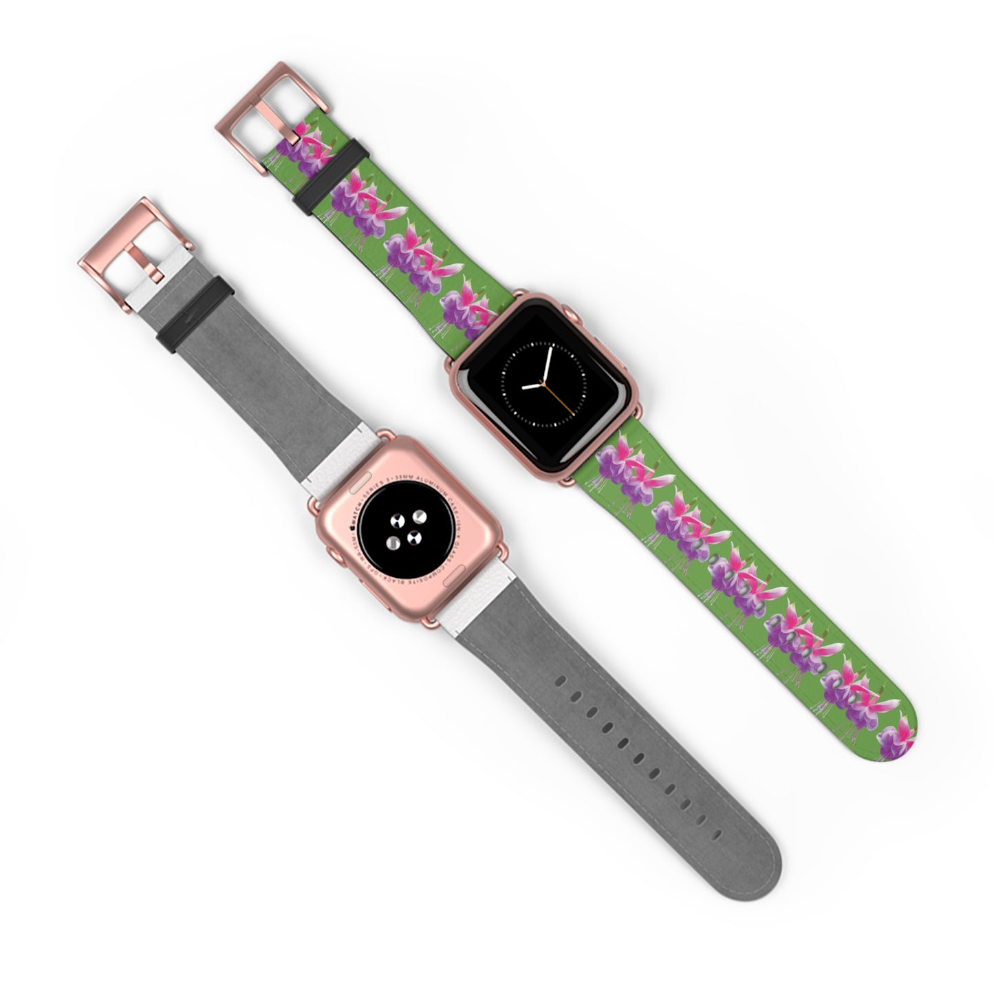 Apple Watch Band - Two Fuchsias, green