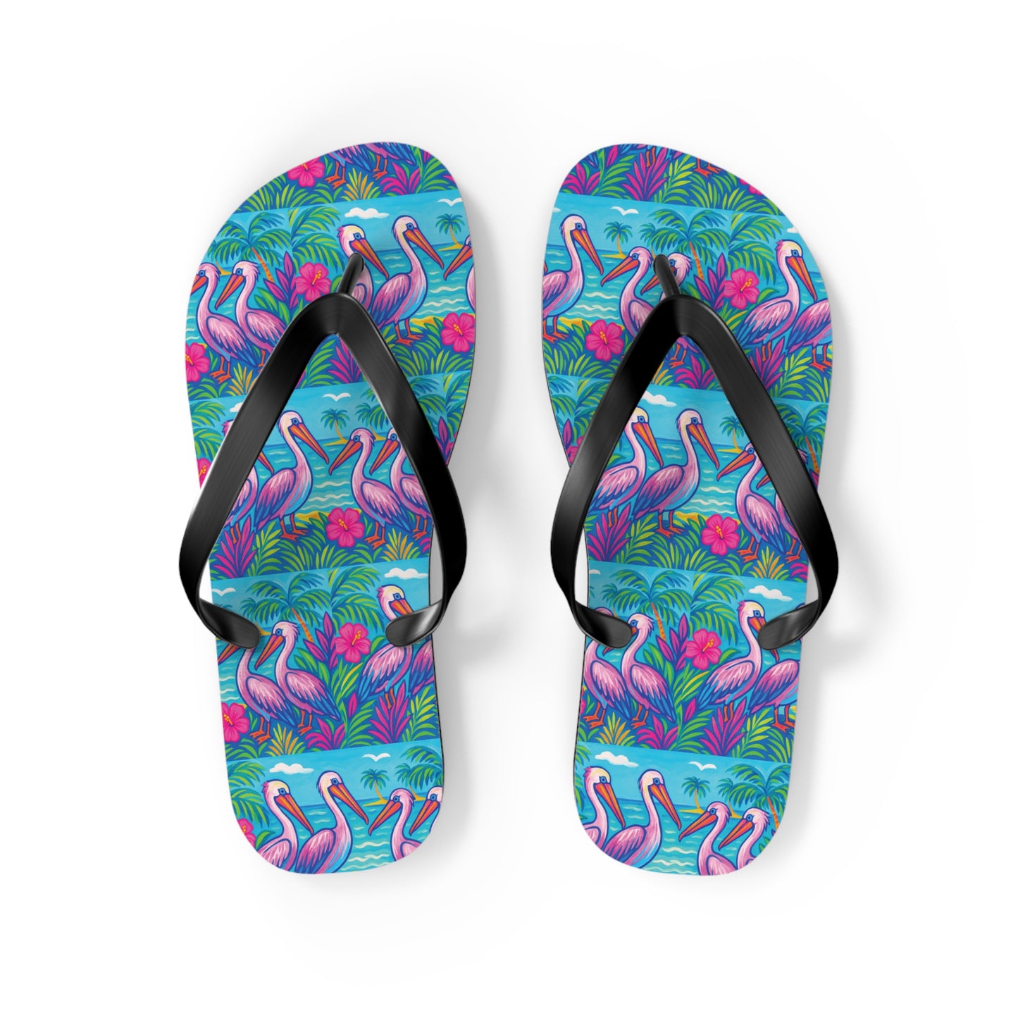 Flip Flops - Beach Pelican Party