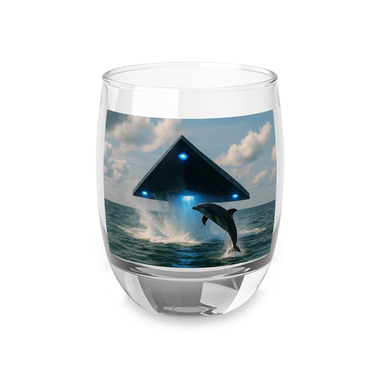Whiskey Glass, UFO and Dolphin