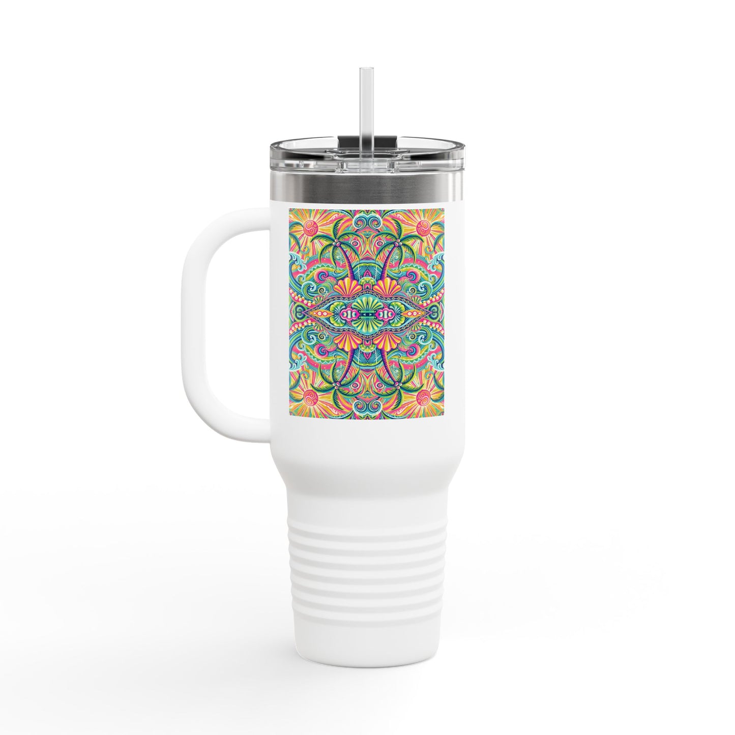Kaleido Bay Insulated Travel Mug - 40oz - Perfect for Outdoor Adventures