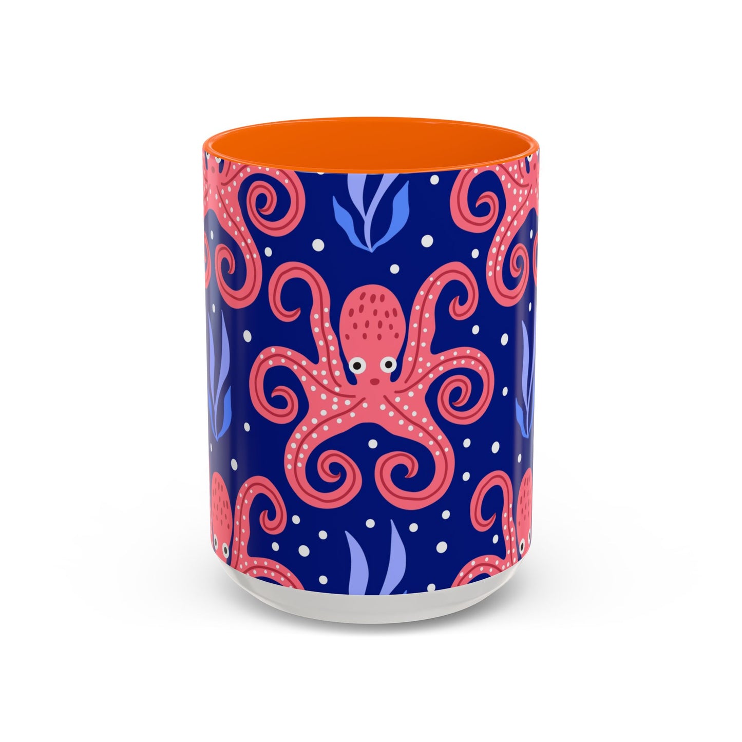 Accent Coffee Mug (11, 15oz), Tentacle Twist Octopus / Various Colors