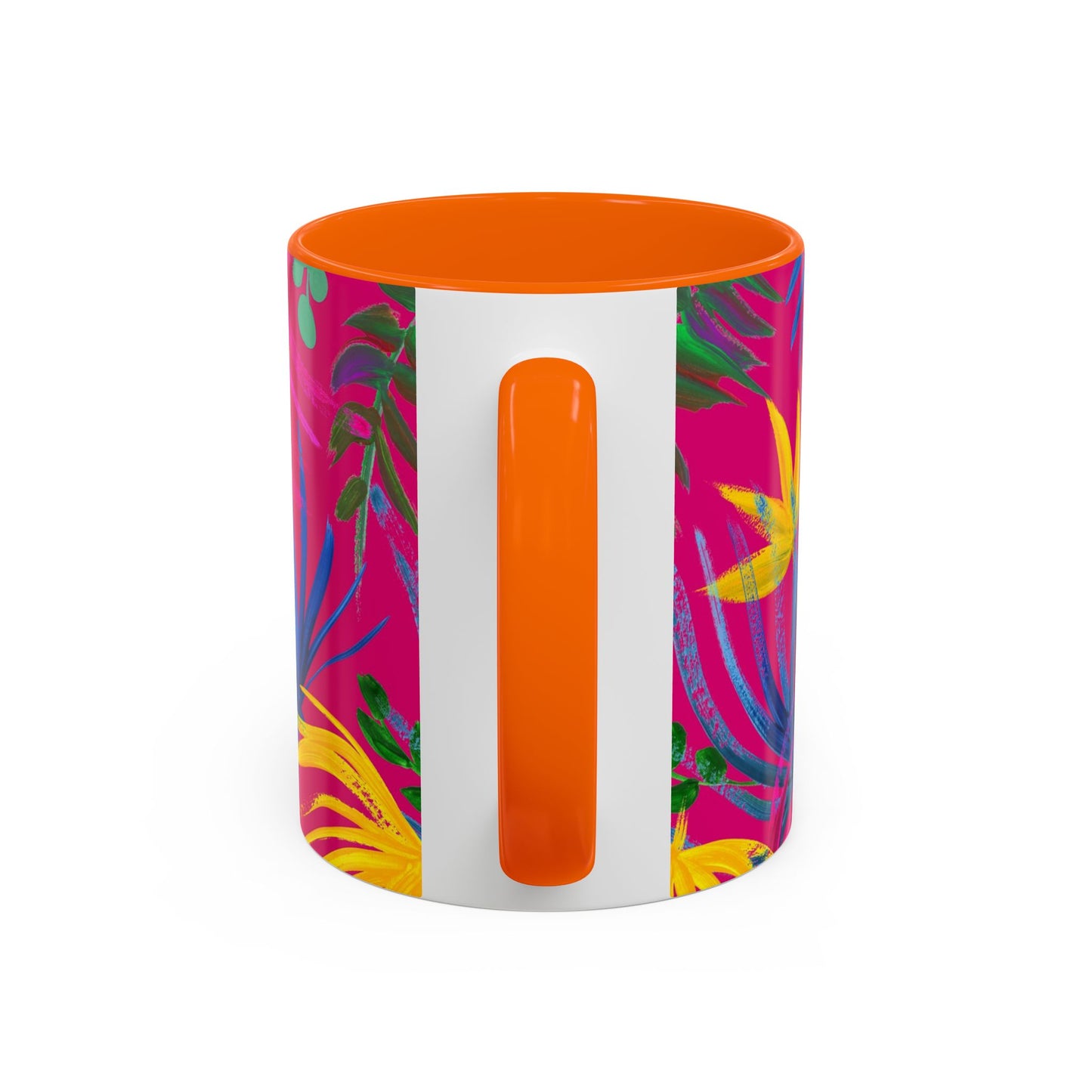 Accent Coffee Mug | Tropical-Inspired Drinkware / Exotic Flora