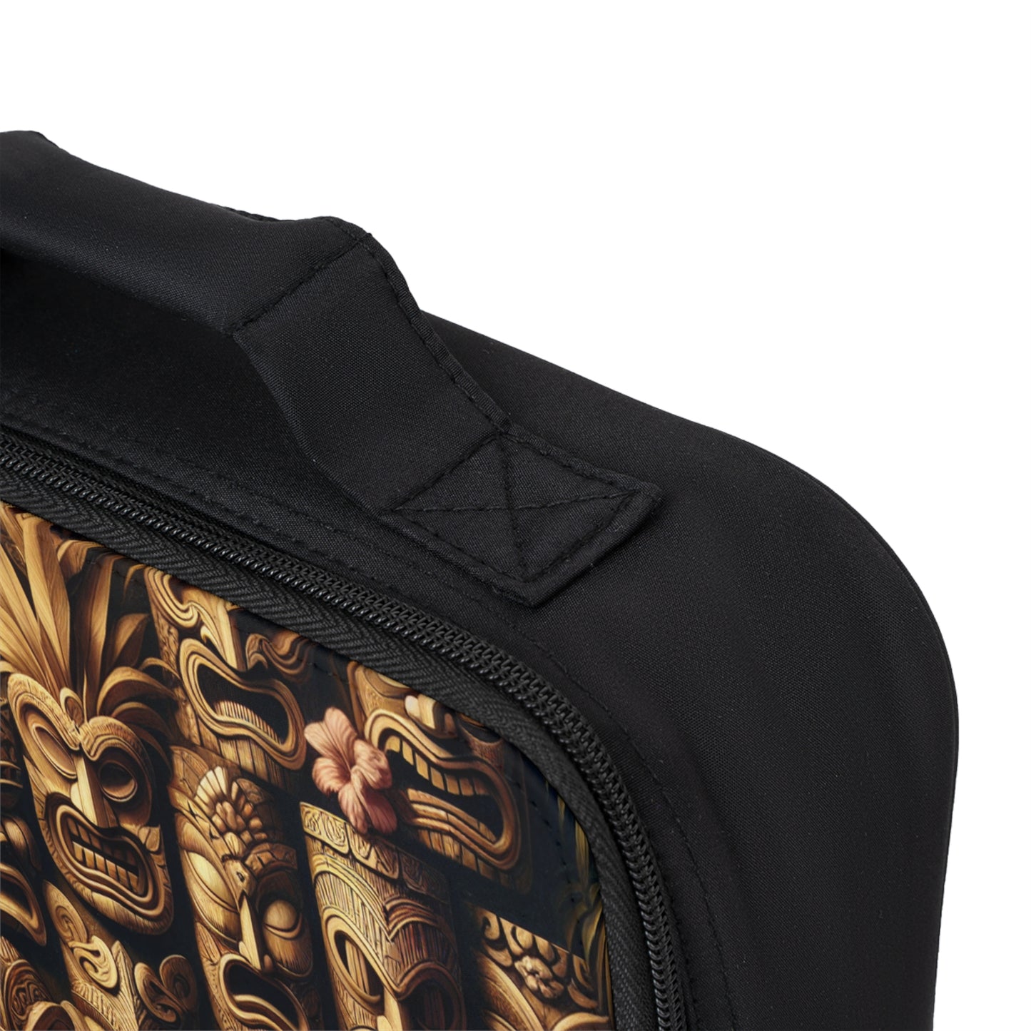 Tiny Totem Faces Lunch Bag - Eco-Friendly Insulated Tote, Adult and Child Lunchbox / Perfect for Picnics, Beach Outings