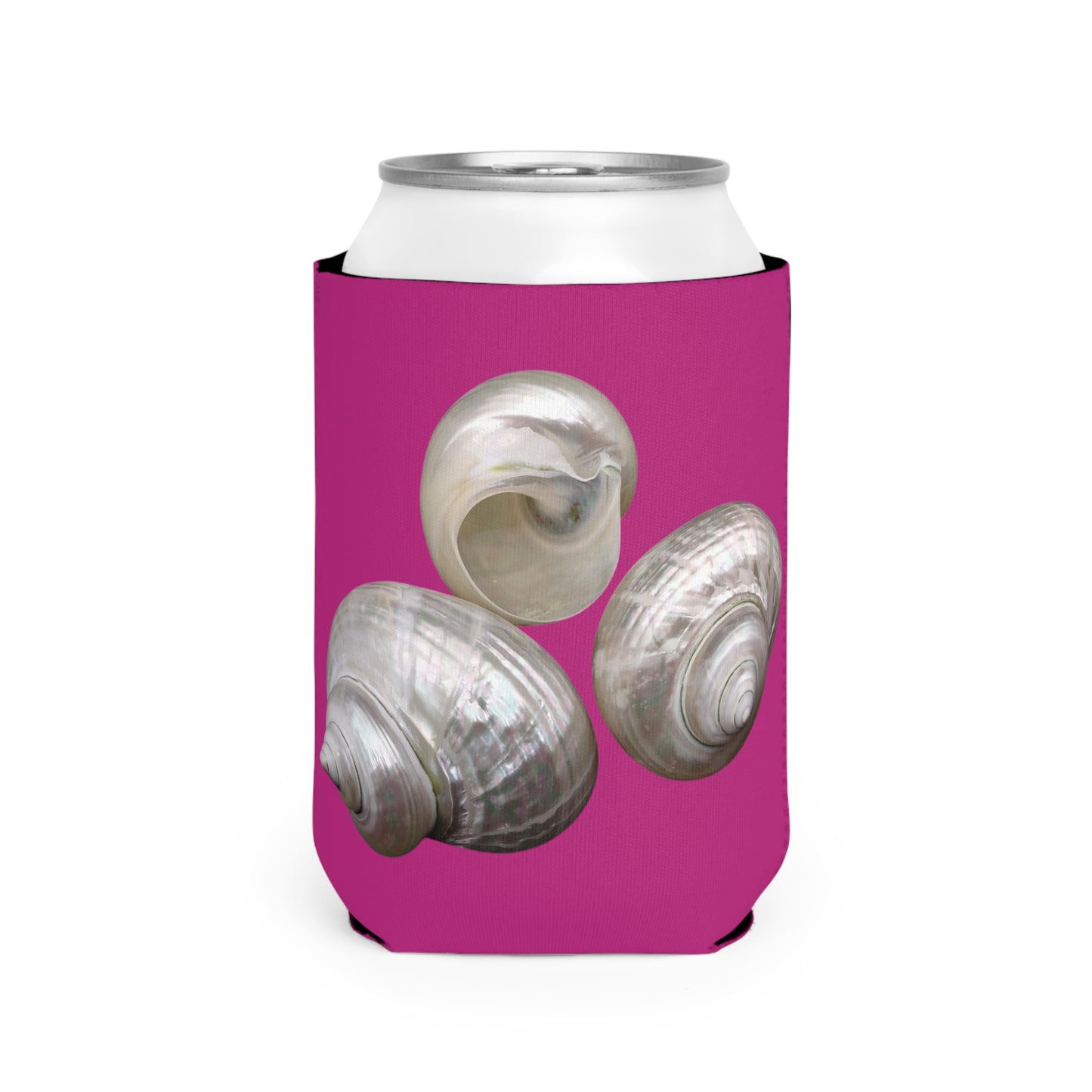 Three Nautilus Shells/Pink Cooler Sleeve - Perfect for Outdoor Picnics