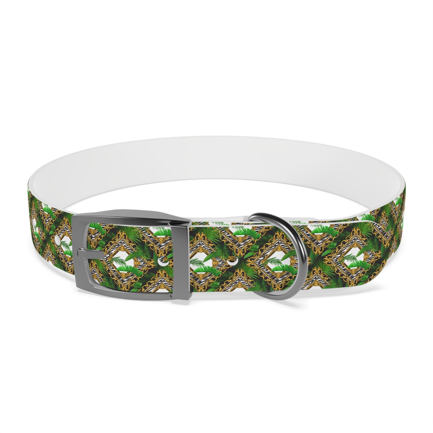 Dog Collar - Jungle Luxe White