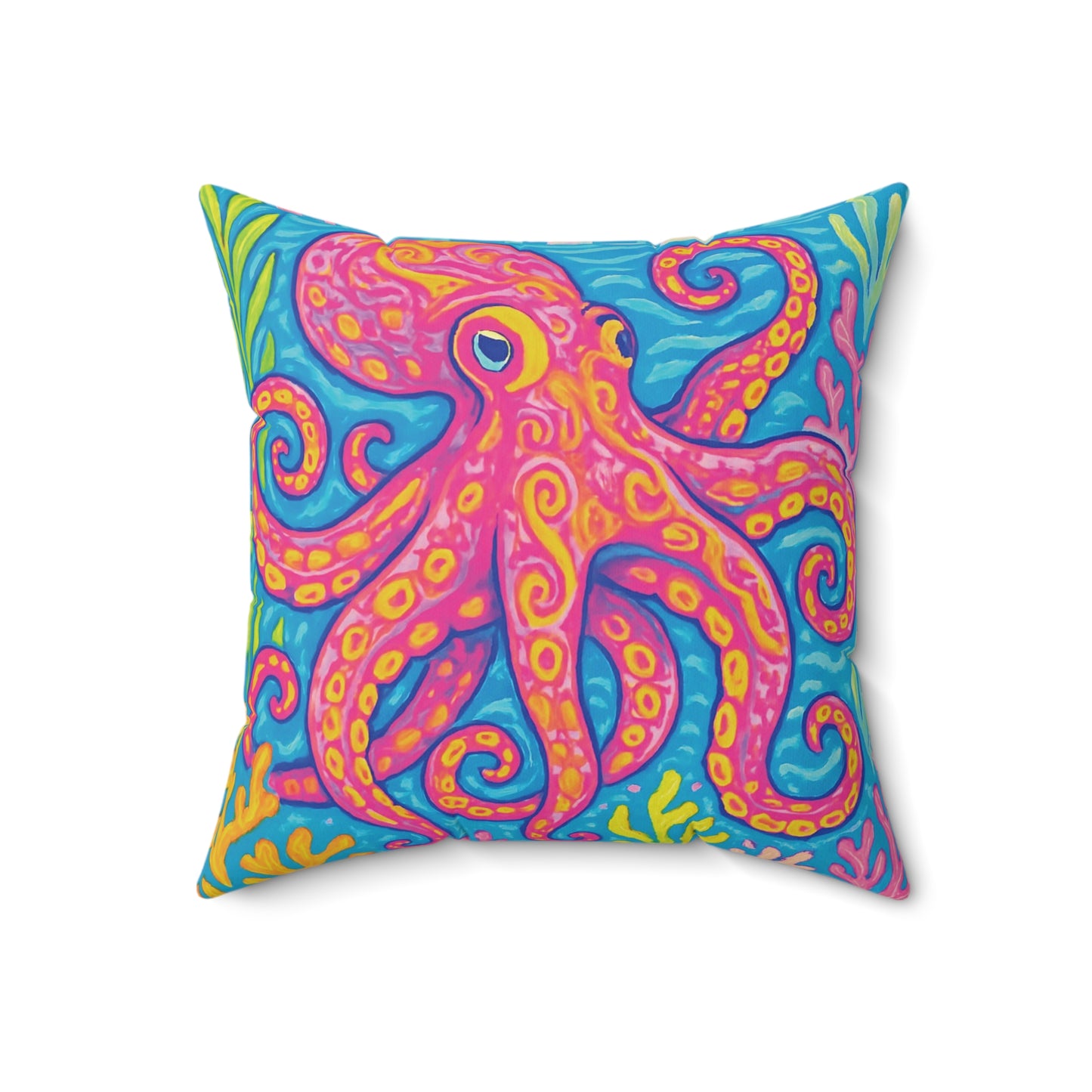 Decorative Pillow - Accent Cushion, 4 Sizes / Octopus Kraken Joe