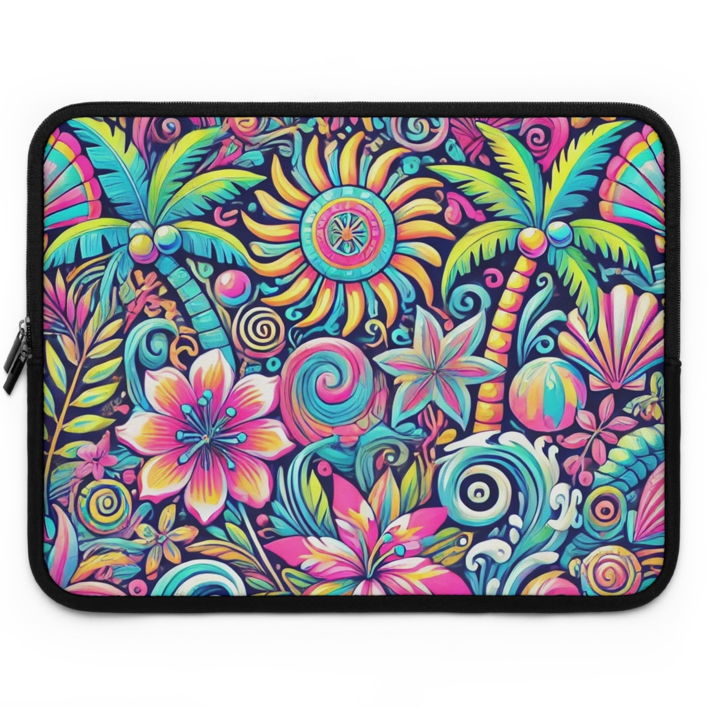 Tropical Laptop Sleeve, 5 Sizes - Perfect for Beach Lovers & Students / Happy Tropics