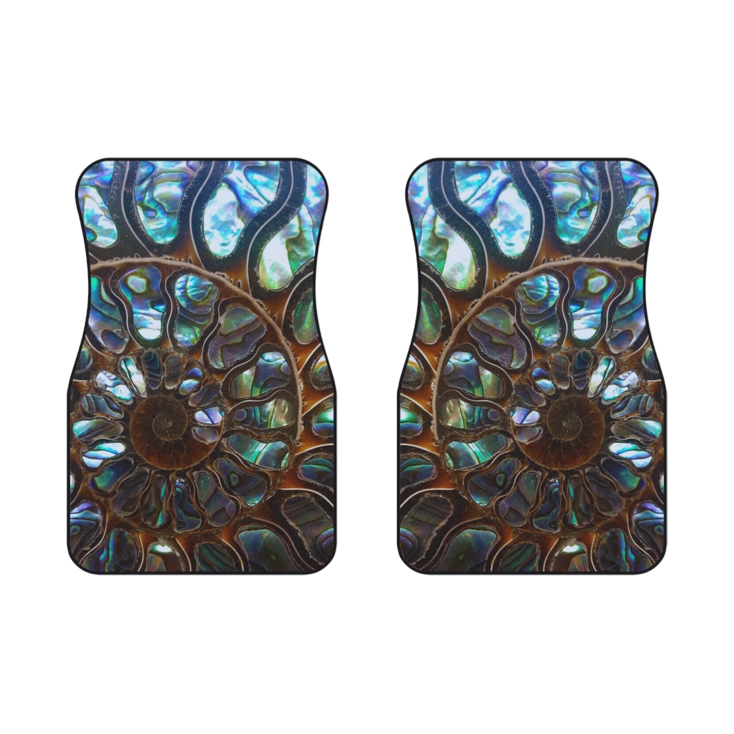 Tropical Ammonite & Abalone Front Car Mats - SET of 2