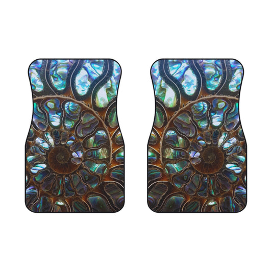 Tropical Ammonite & Abalone Front Car Mats - SET of 2