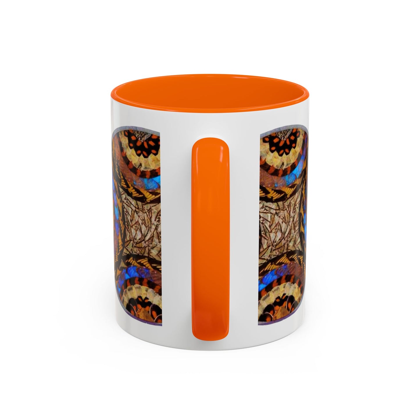 Accent Coffee Mug (11, 15oz), 8 Colors - Real Butterfly Wings Plate #3