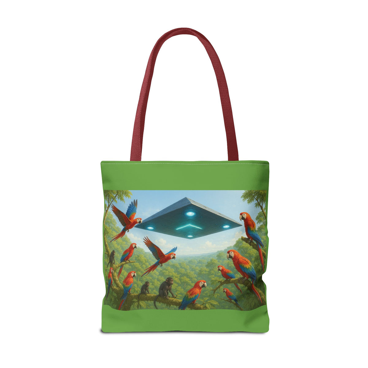 UFO and Macaws Tote Bag - 3 Sizes