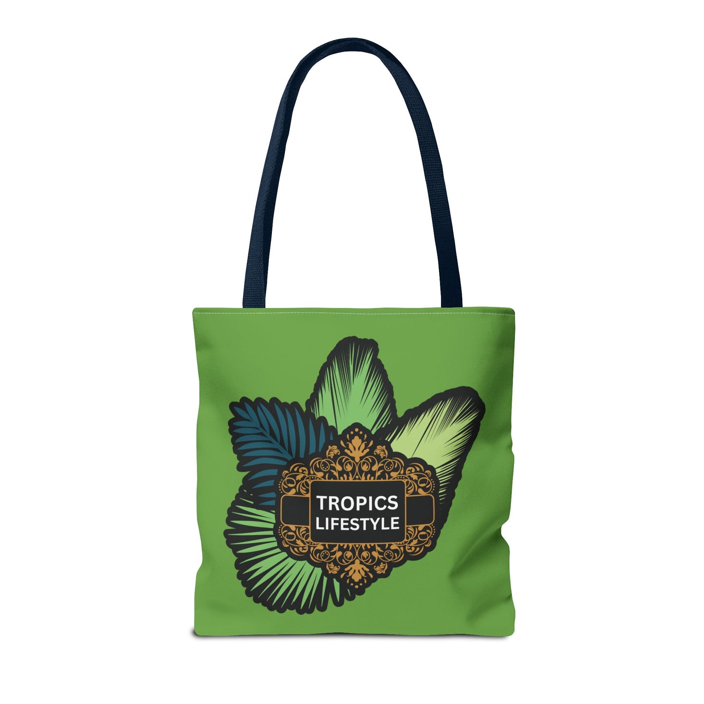 Elegant Tropics Lifestyle Logo Tote Bag - 3 Sizes, Green