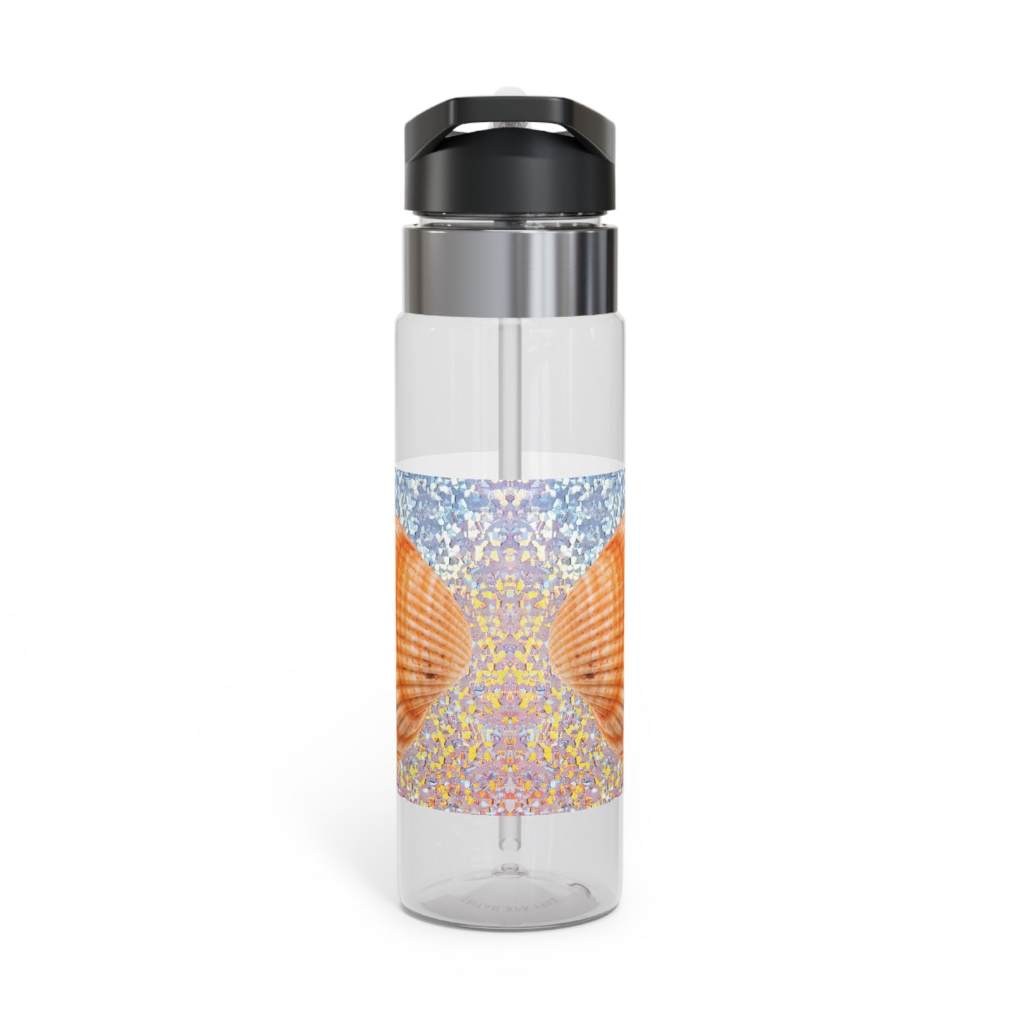 Tropical 20oz Tritan Sport Water Bottle -  Leakproof, Lightweight, BPA-Free /Disco Orange Scallop