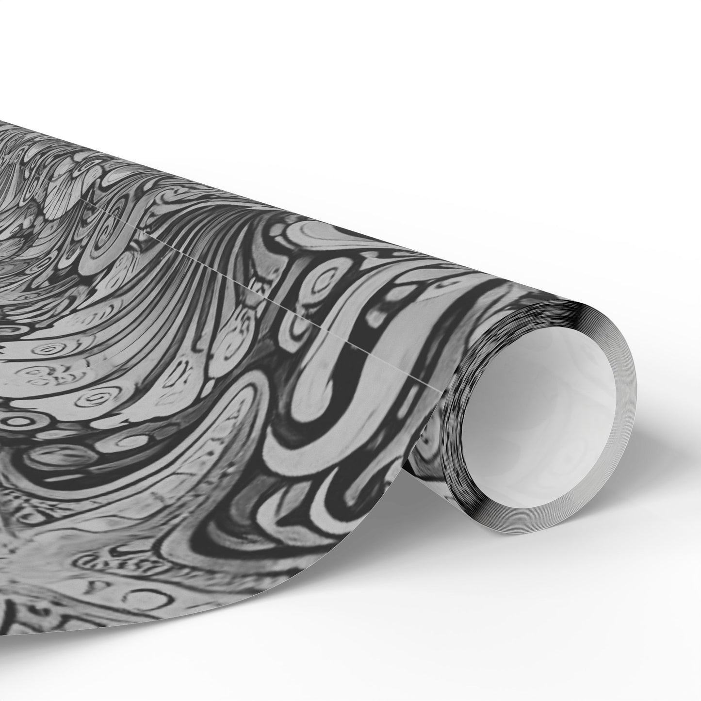 Wrapping Paper - Tropical Gift Wrap for All Occasions, 3 Sizes/2 Finishes / Seahorses Noir