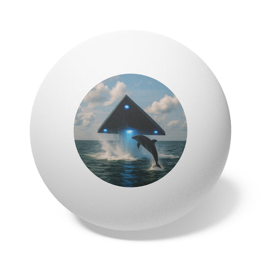 Tropical Paradise Ping Pong Balls - 6 Pack, UFO and Dolphin