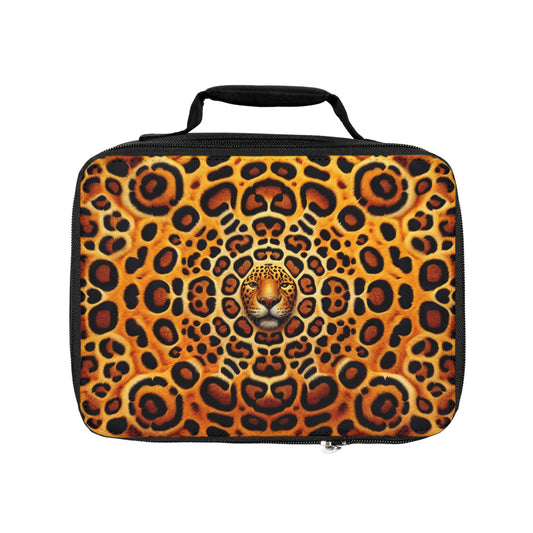 Kaleido Jaguar Spots Lunch Bag - Eco-Friendly Insulated Tote, Adult and Child Lunchbox / Perfect for Picnics, Beach Outings