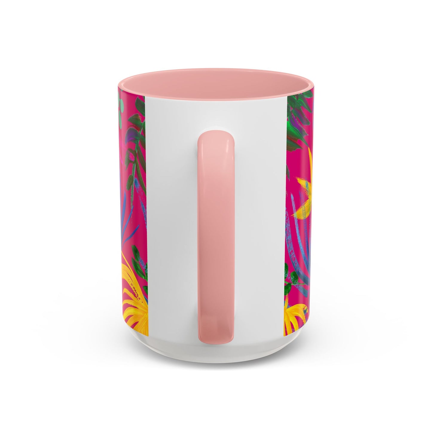 Accent Coffee Mug | Tropical-Inspired Drinkware / Exotic Flora