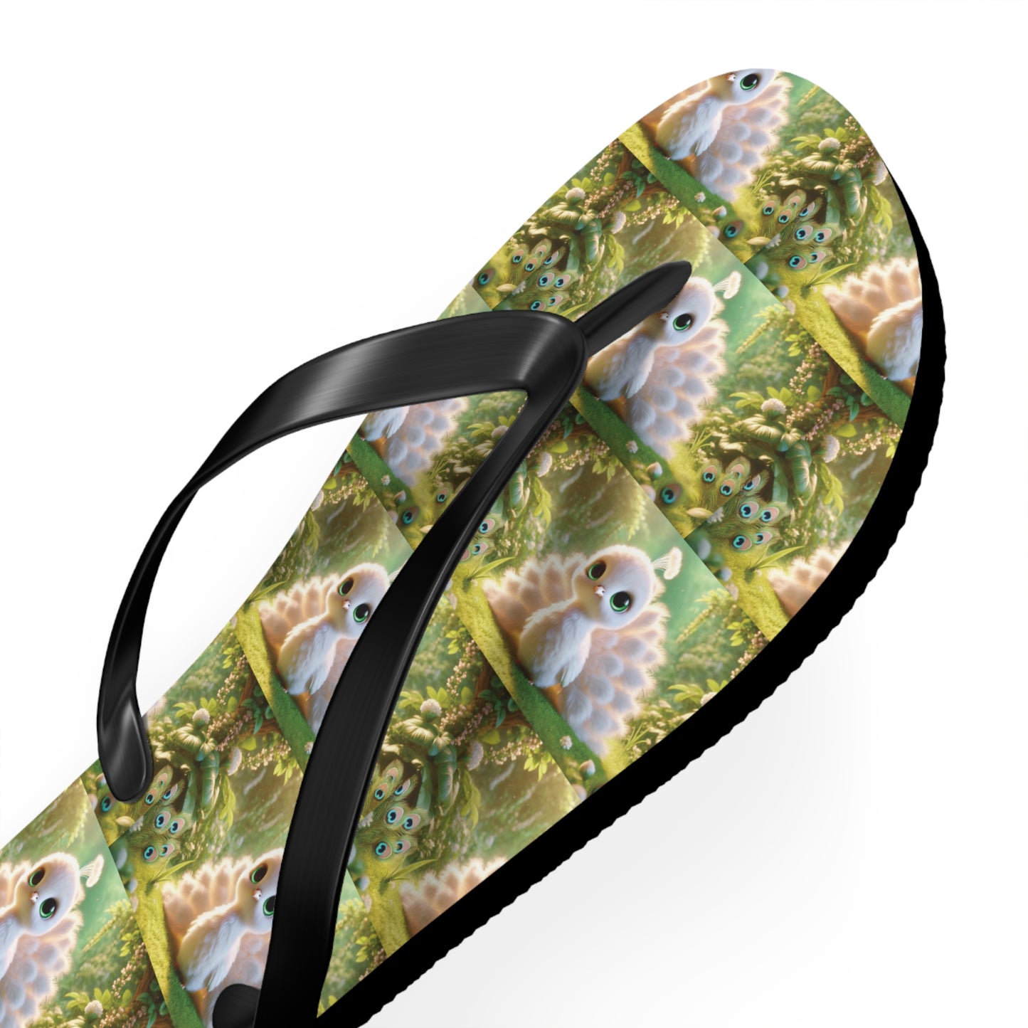Flip Flops - Baby White Peacock