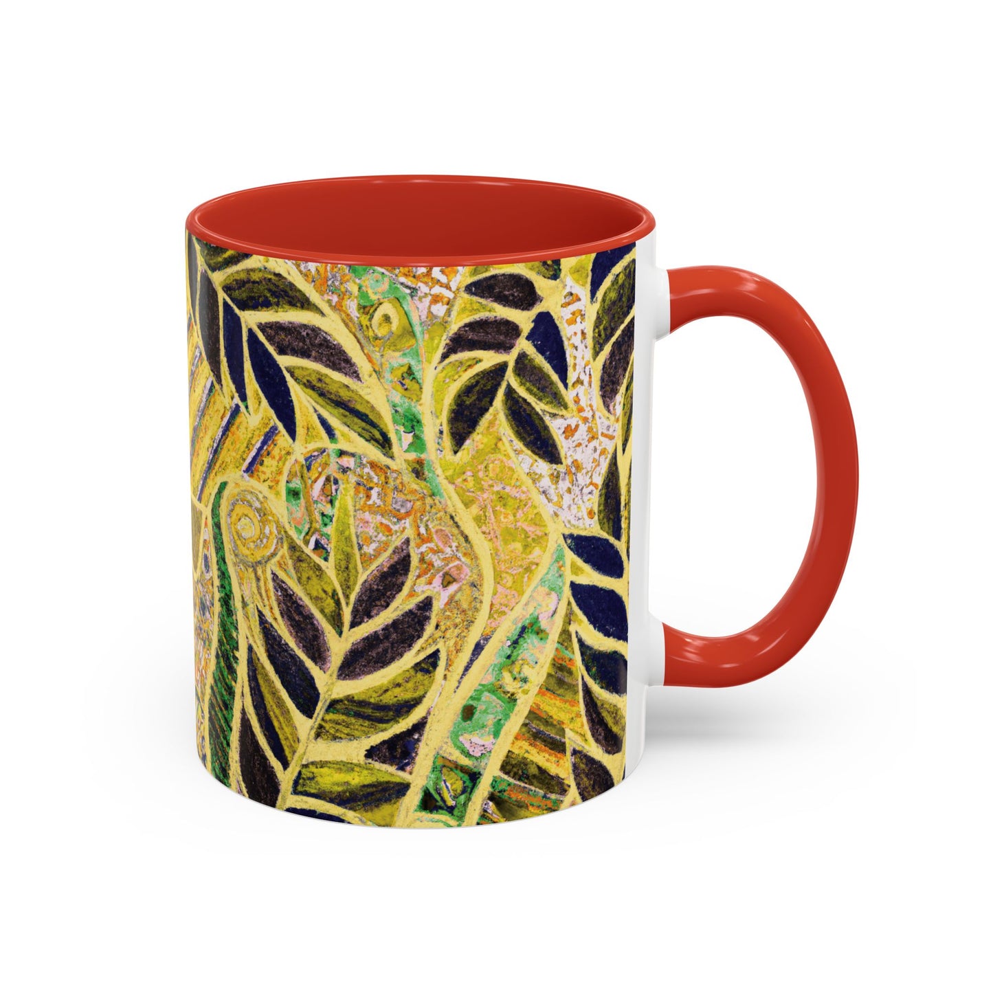 Accent Color Coffee Mug (11, 15oz), Amazon Whimsy/Yellow, Various Colors