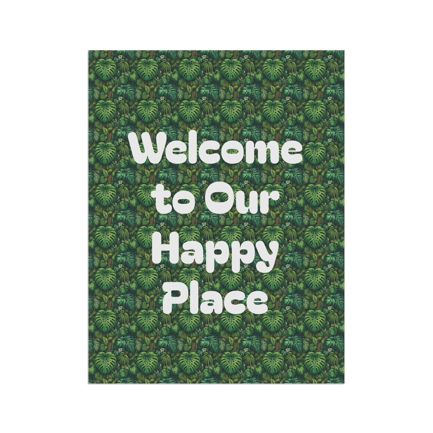 Tropical Garden Flag  - Perfect for Outdoor Decor / Welcome to Our Paradise