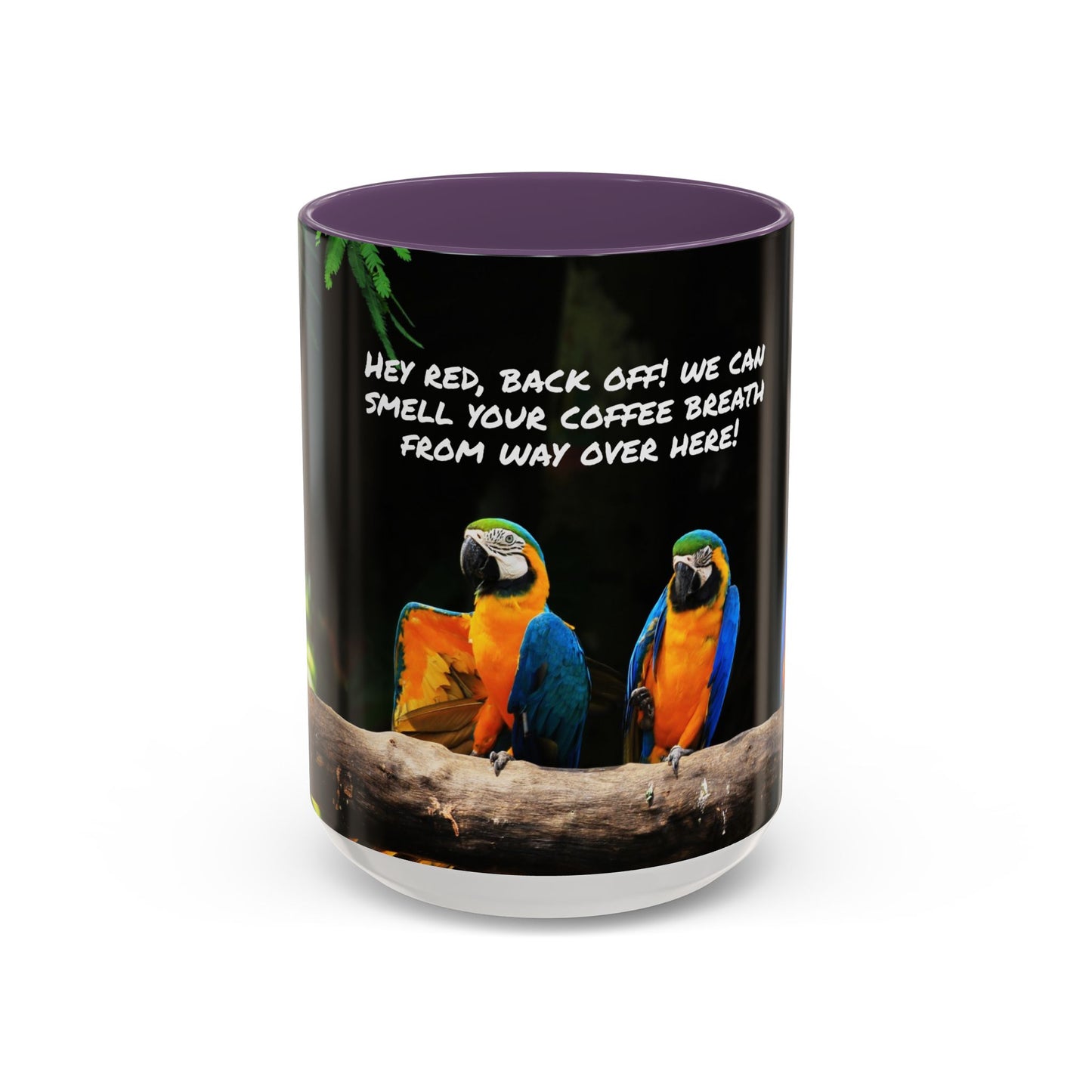 Parrot Accent Coffee Mug (11, 15oz), 8 Colors - Coffee Breath