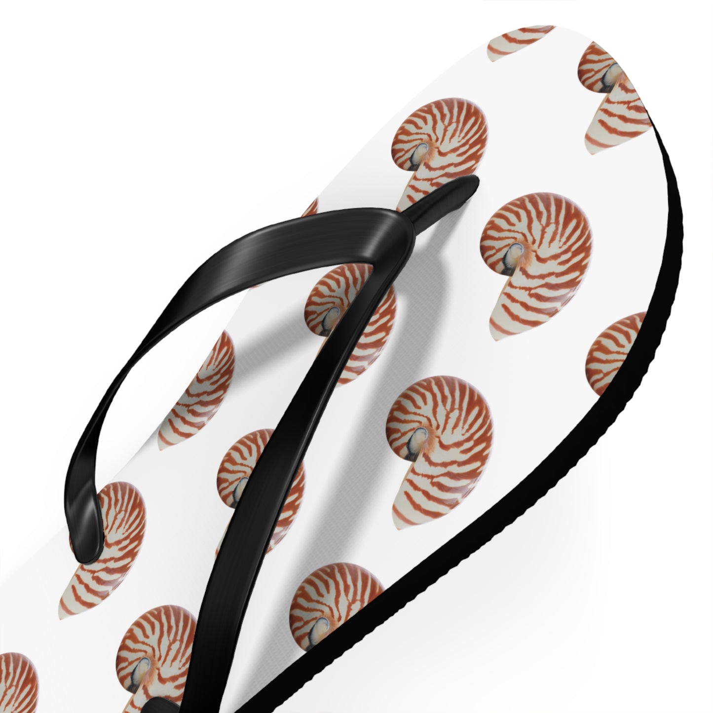 Flip Flops - Tiger Stripe Nautilus Shell