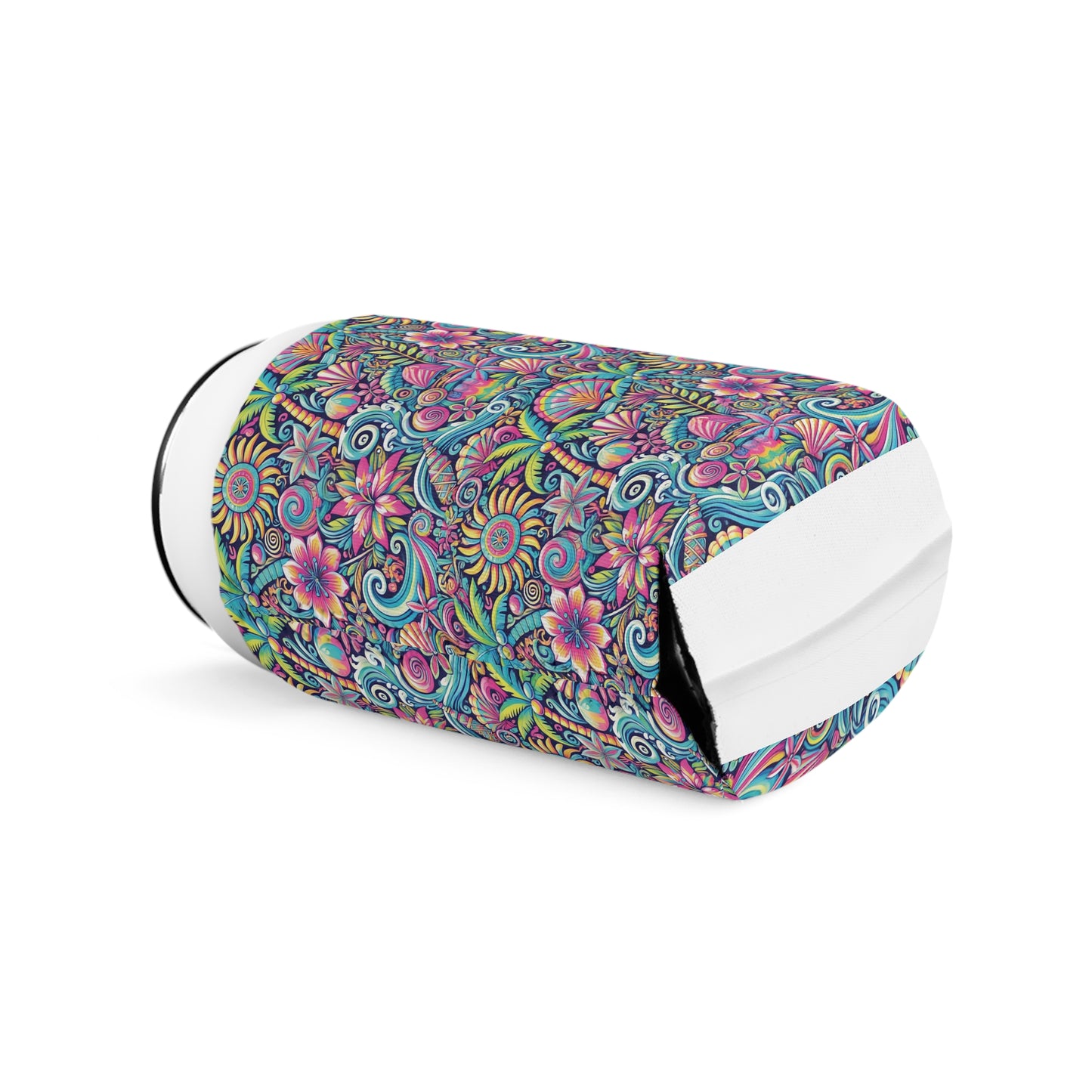 Happy Tropics/Repeat Can Cooler Sleeve - Perfect for Outdoor Picnics