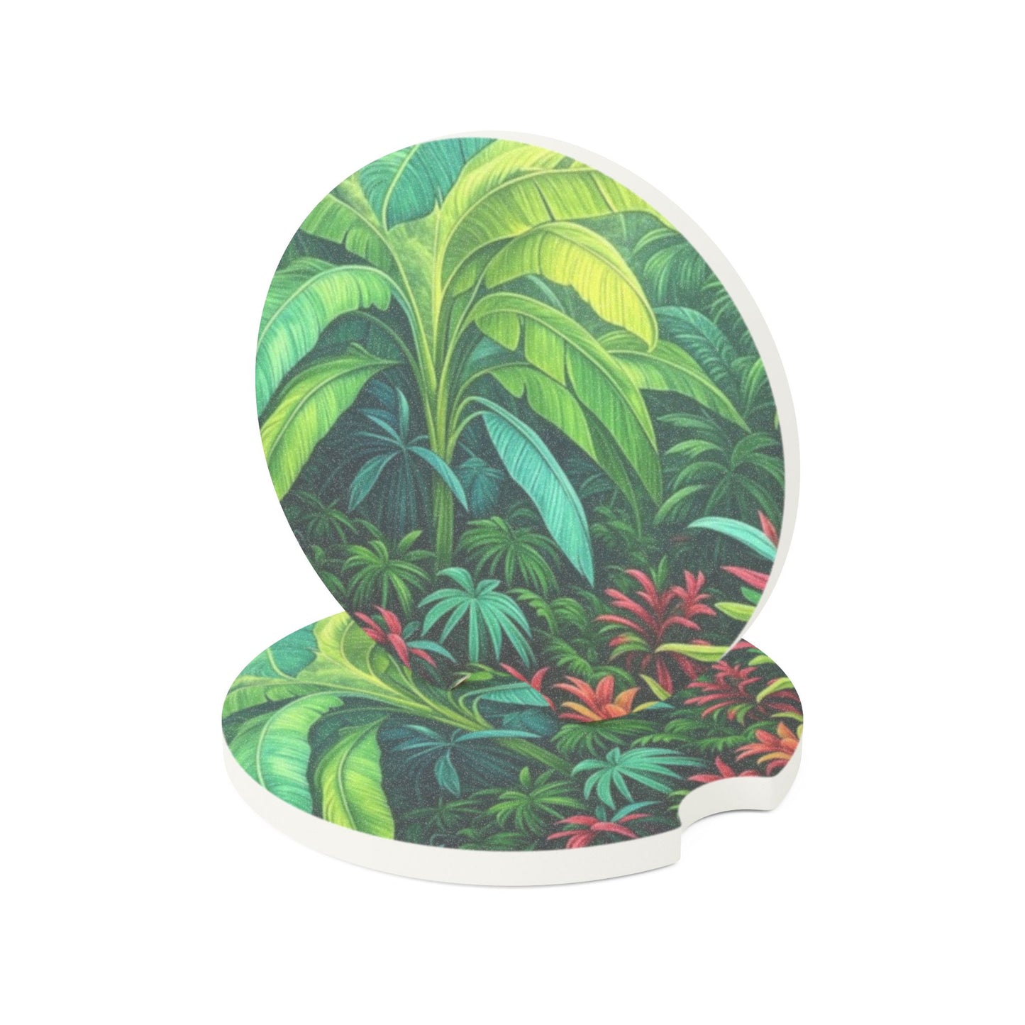 Soapstone Car Coaster - Rainforest Sleeping Spot
