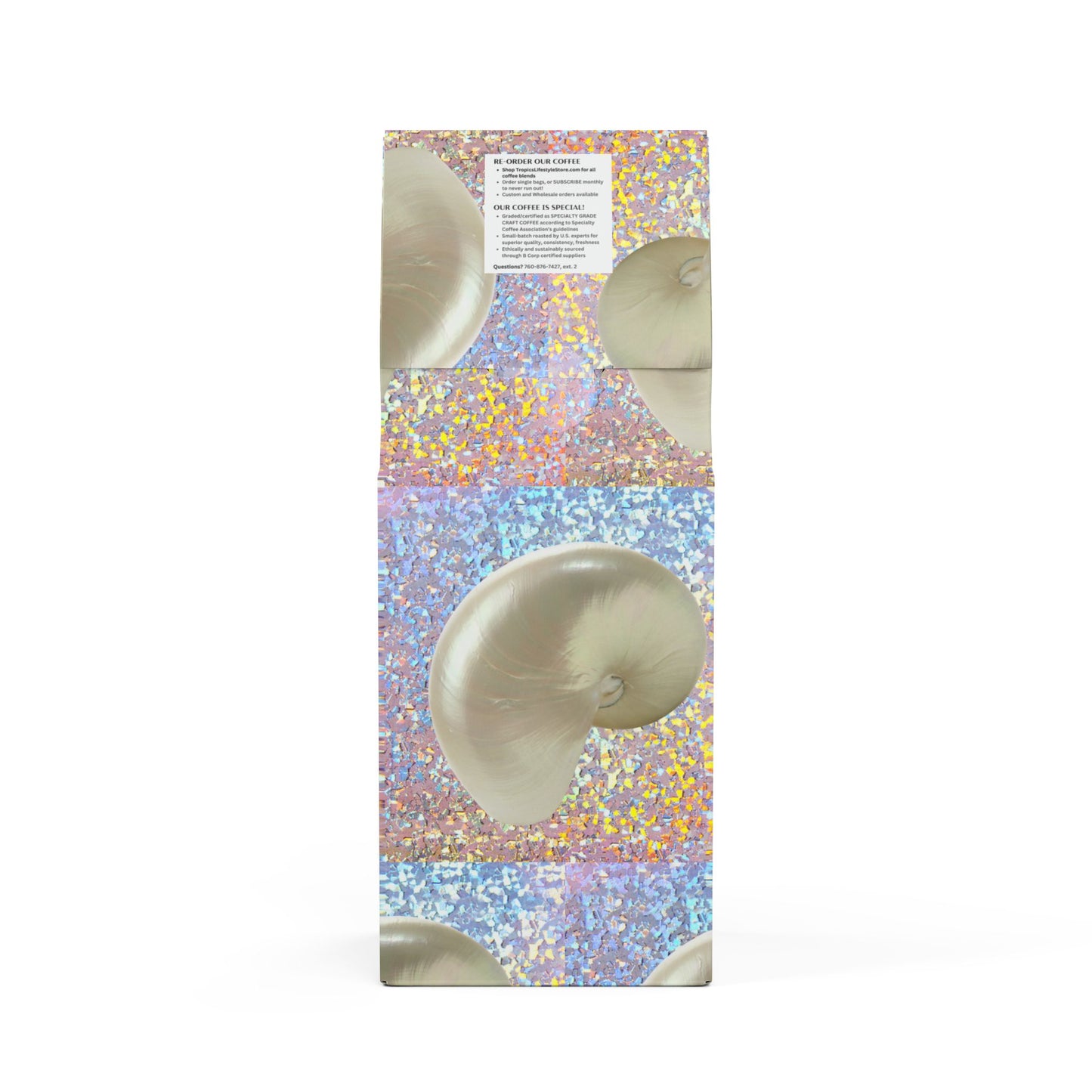 Citrus Bay Blend™ (Medium Roast) Specialty Grade Craft Coffee / Disco White Nautilus