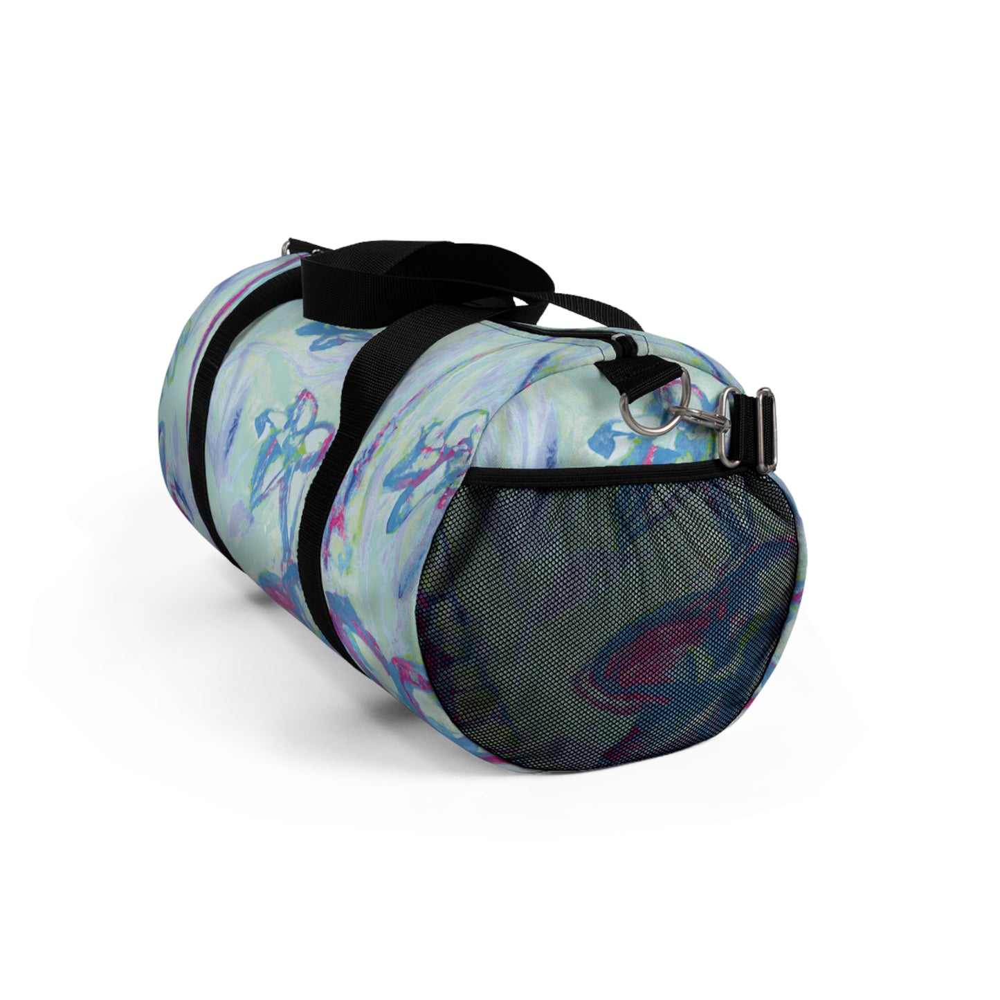 Tropical Rainforest Duffel Bag - Perfect for Travel and Gym / Tropical Doodles, Blue