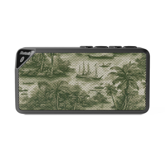 Jabba Bluetooth Speaker - Tropical Toile #1, green