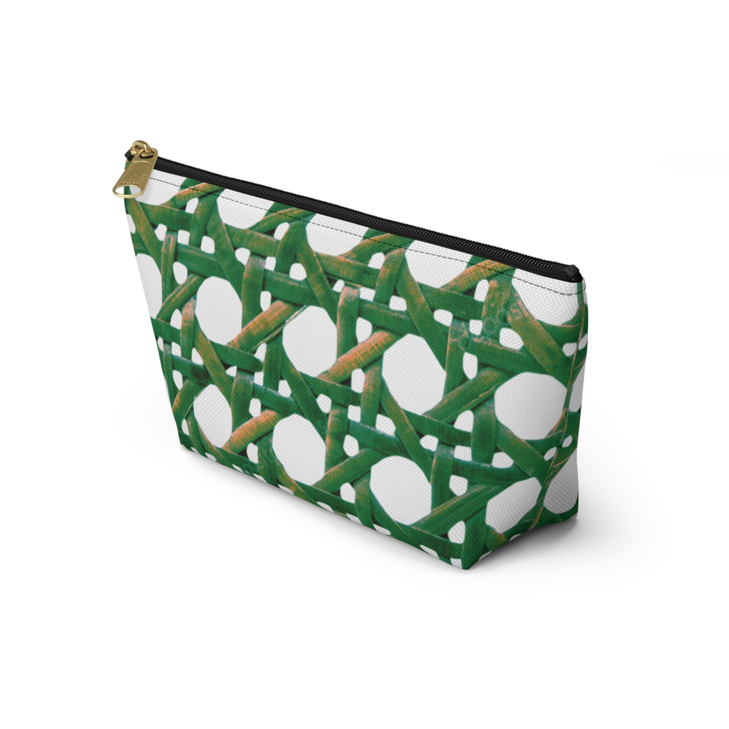 Tropical Accessory Pouch, 2 sizes | Makeup Bag | Perfect for Travel & Everyday Use / Beach Chair Wicker, Green