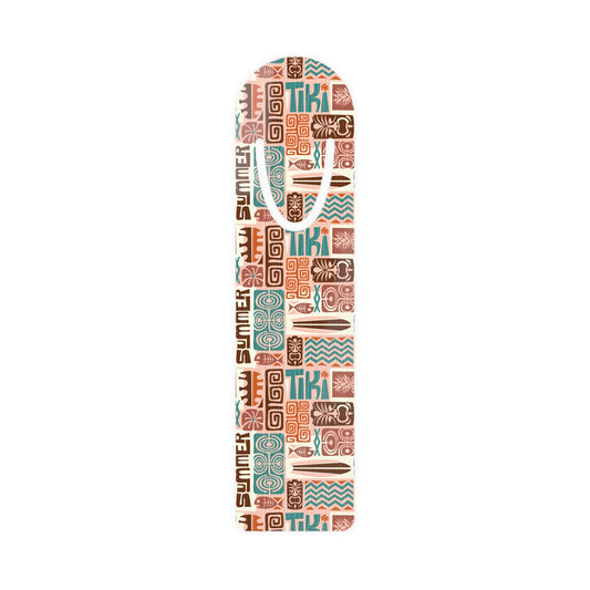 Bookmark - Aluminum, Tiki Poster Brown