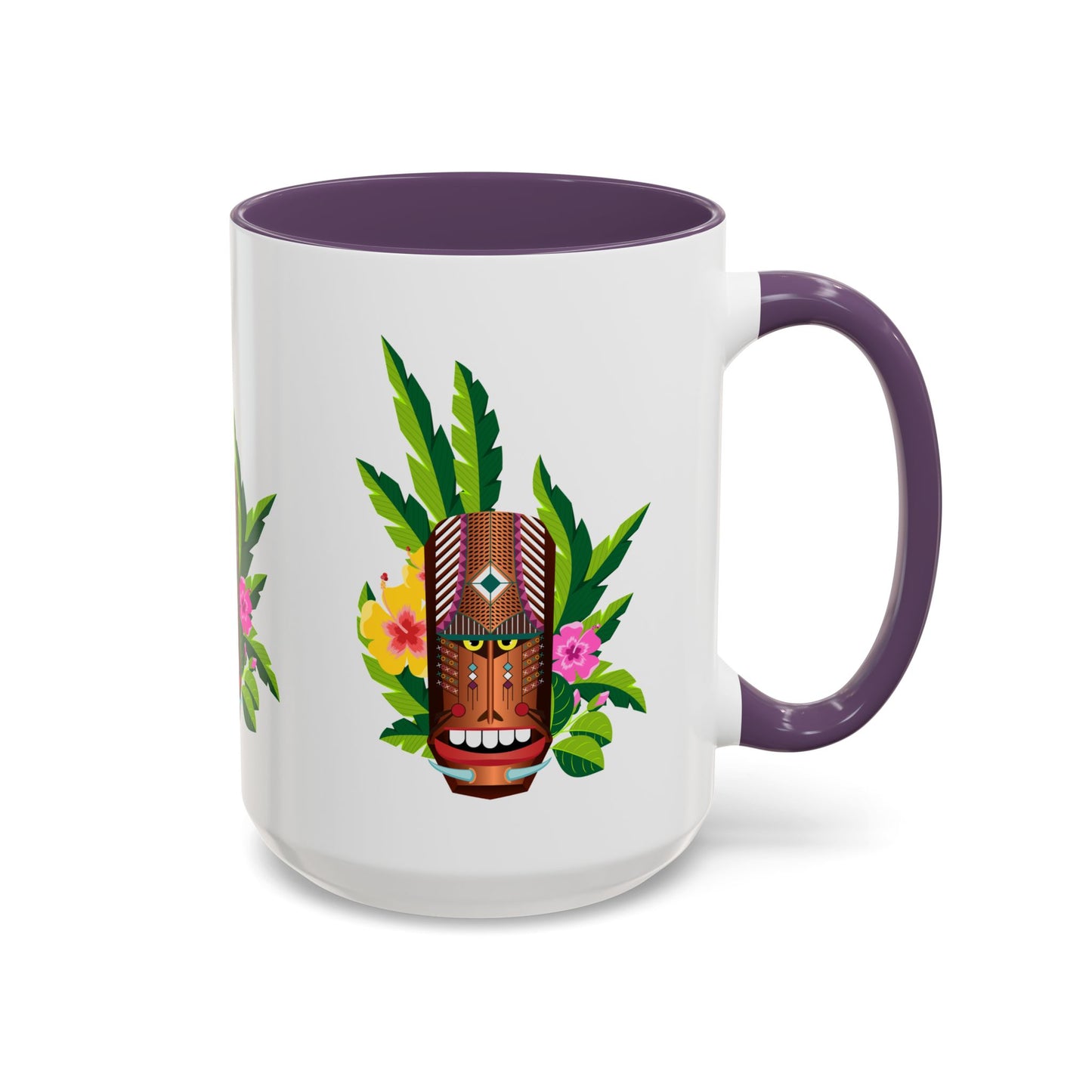 Accent Coffee Mug (11, 15oz), 8 Colors - Tiki Boss Loika