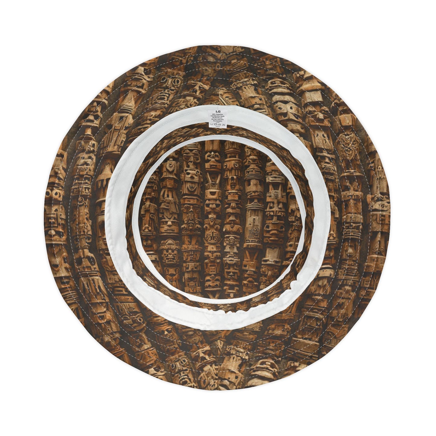 Tropical Polyester Bucket Hat, 2 Sizes - Ancient Tiki Totems