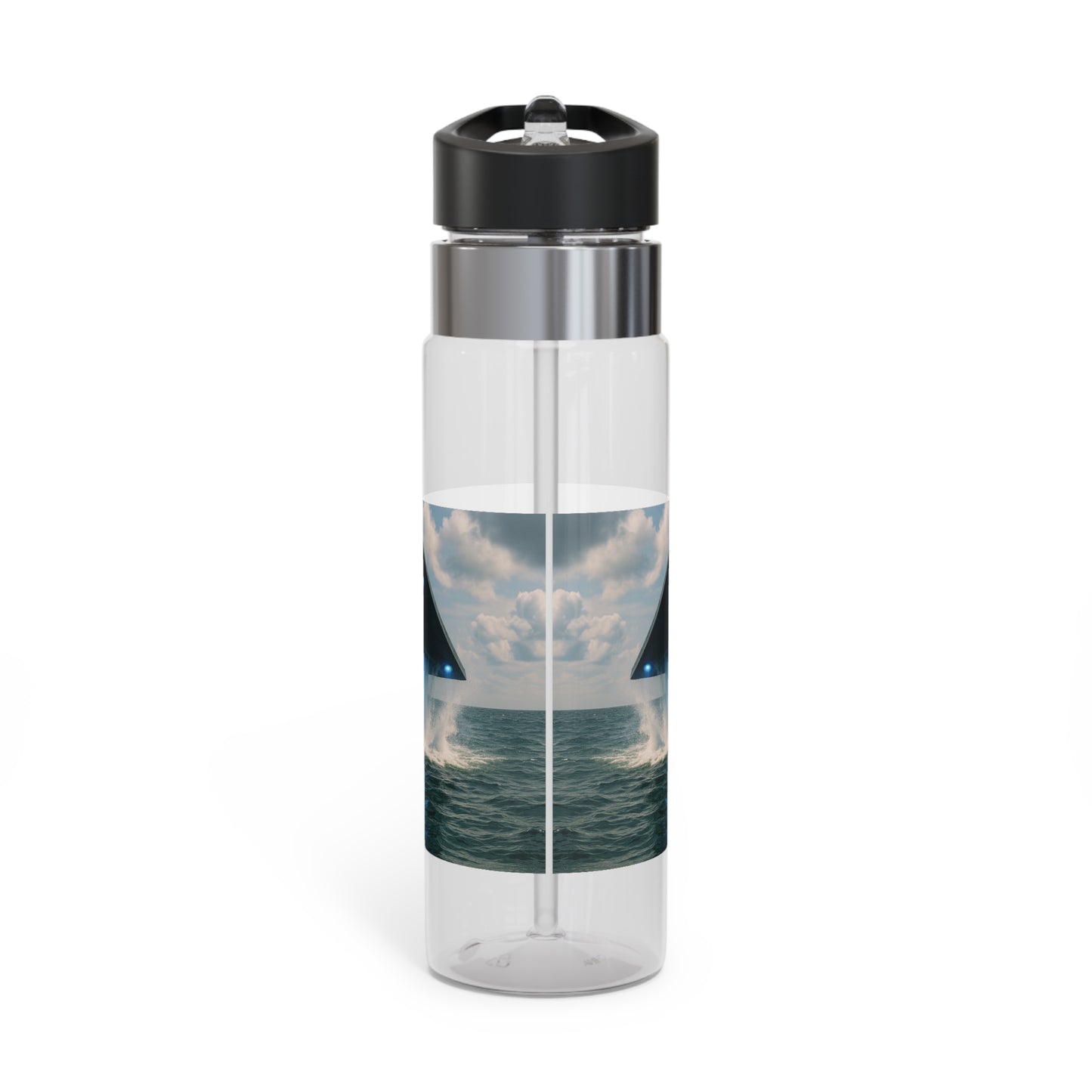 Tropical 20oz Tritan Sport Water Bottle -  Leakproof, Lightweight, BPA-Free / UFO and Dolphin