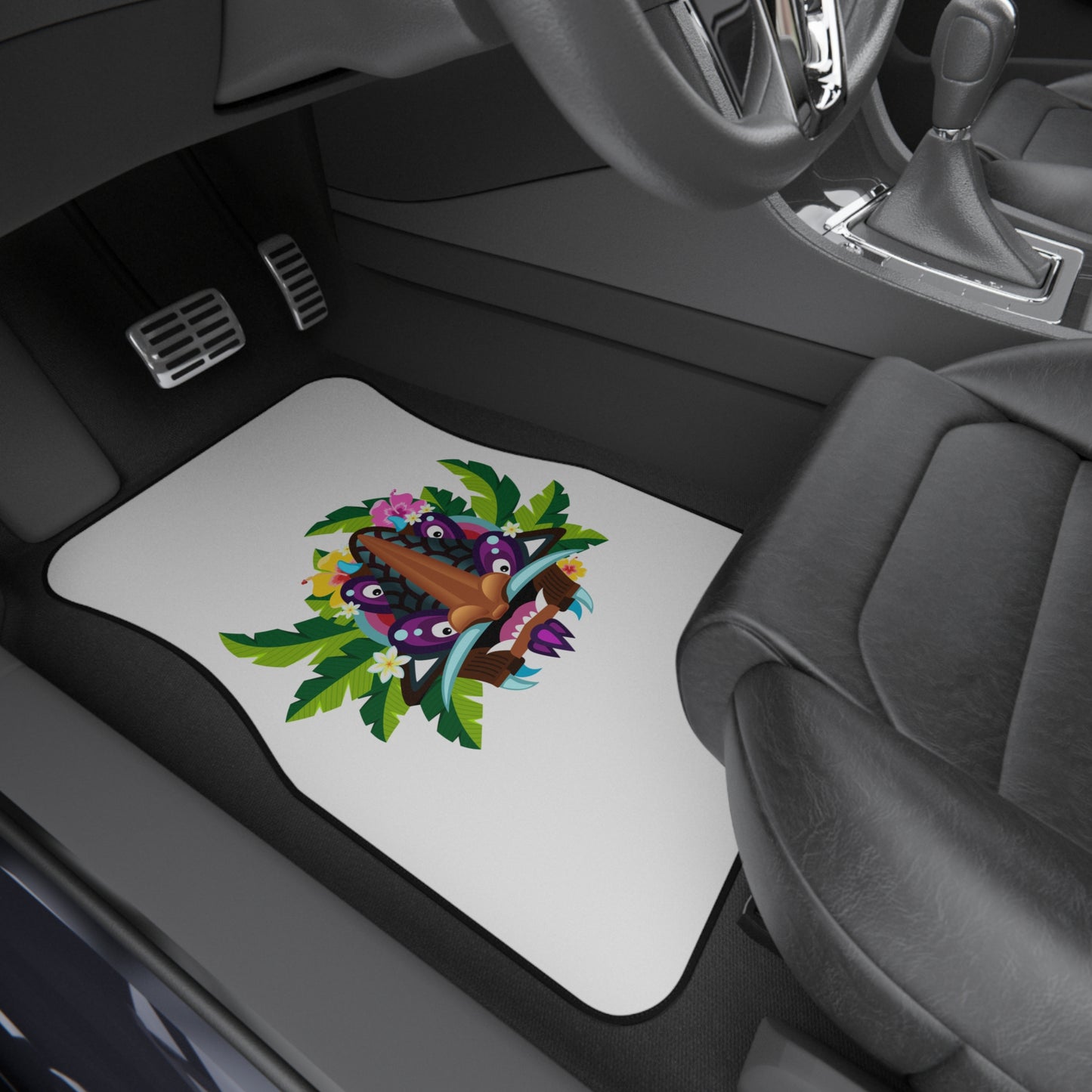 Tropical Tiki Boss Hake Car Floor Mats - SET of 2