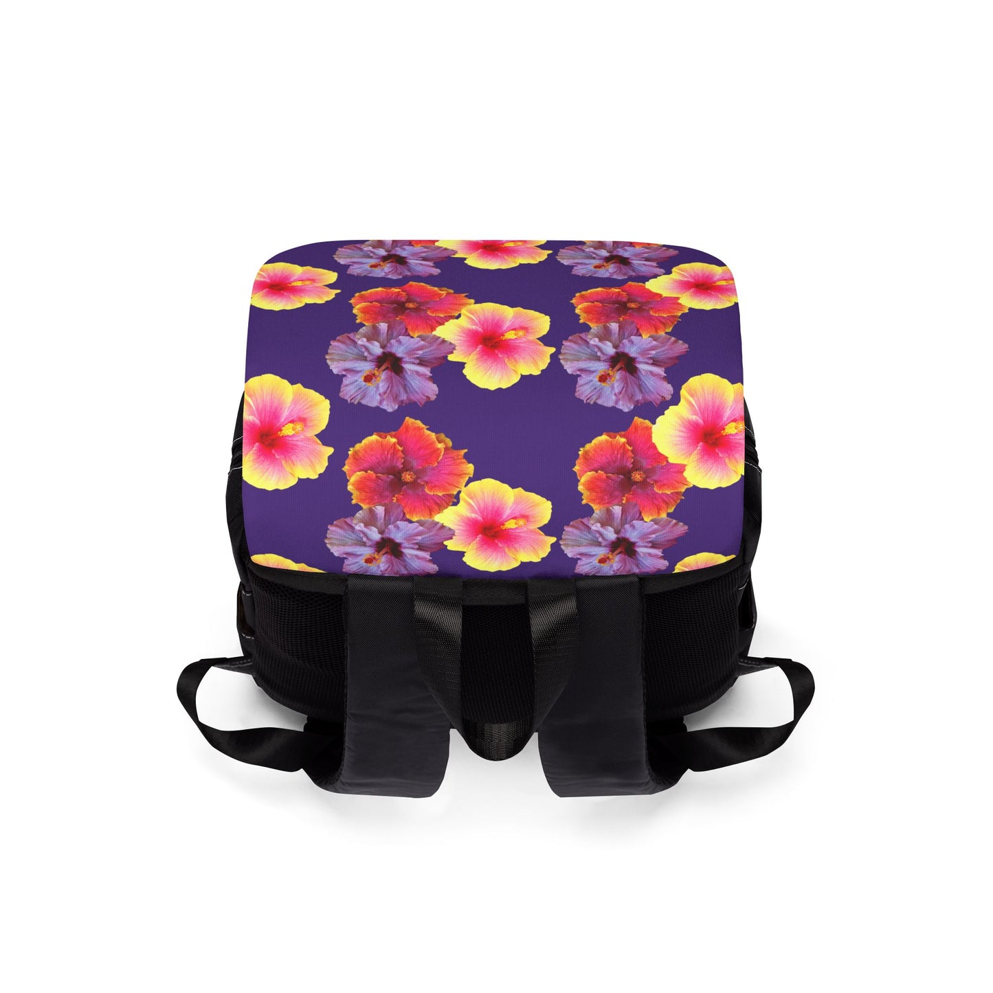 Hibiscus Flowers Trio/Purple Casual Backpack - Perfect for Everyday Adventures