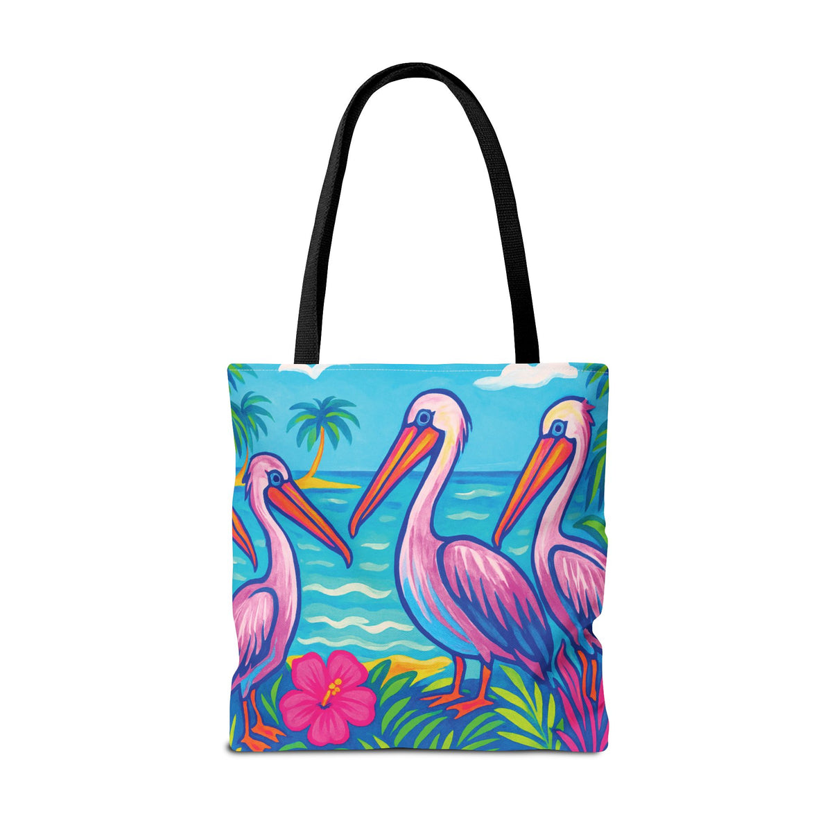 Beach Pelican Party Tote Bag - 3 Sizes