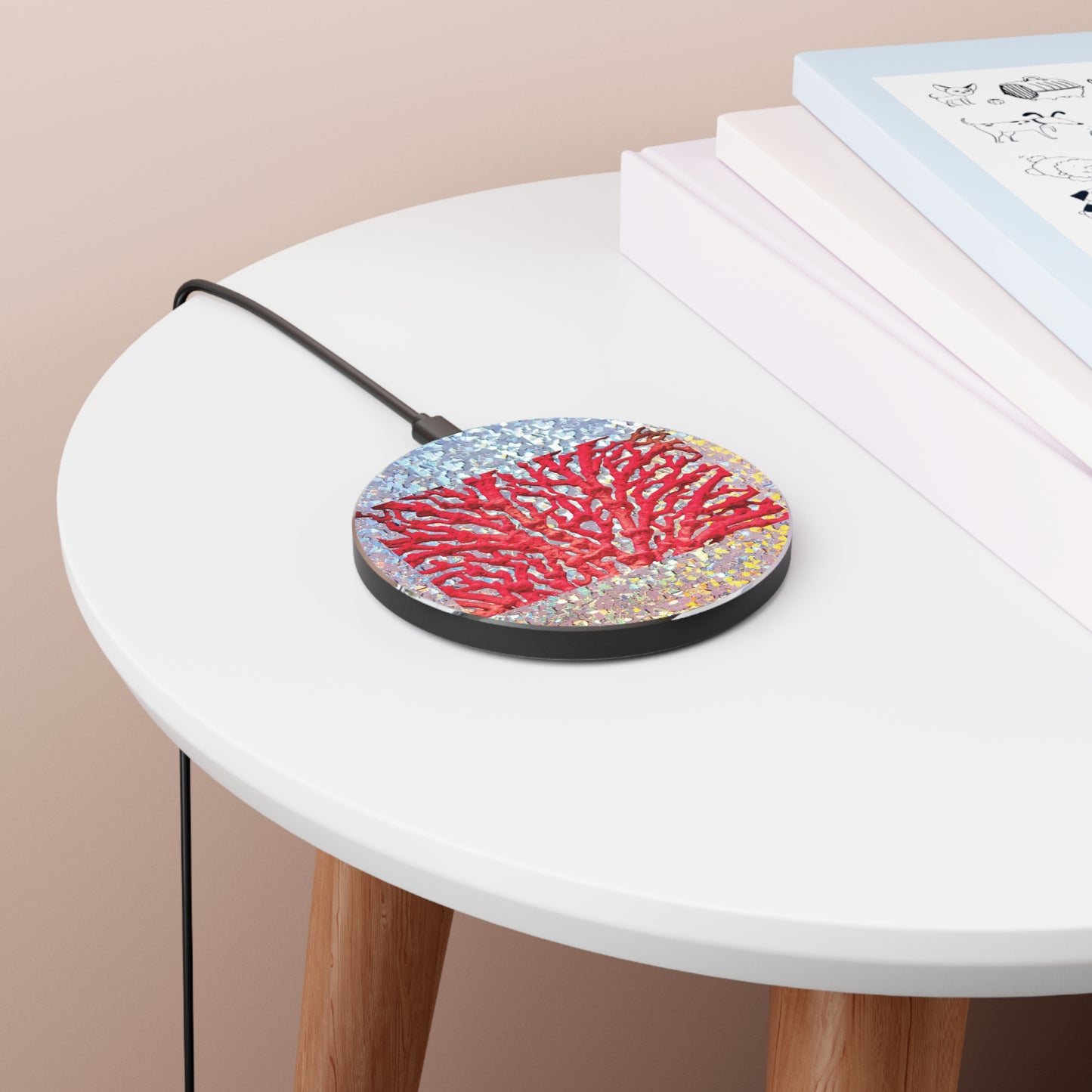 Wireless Charger - Disco Red Coral