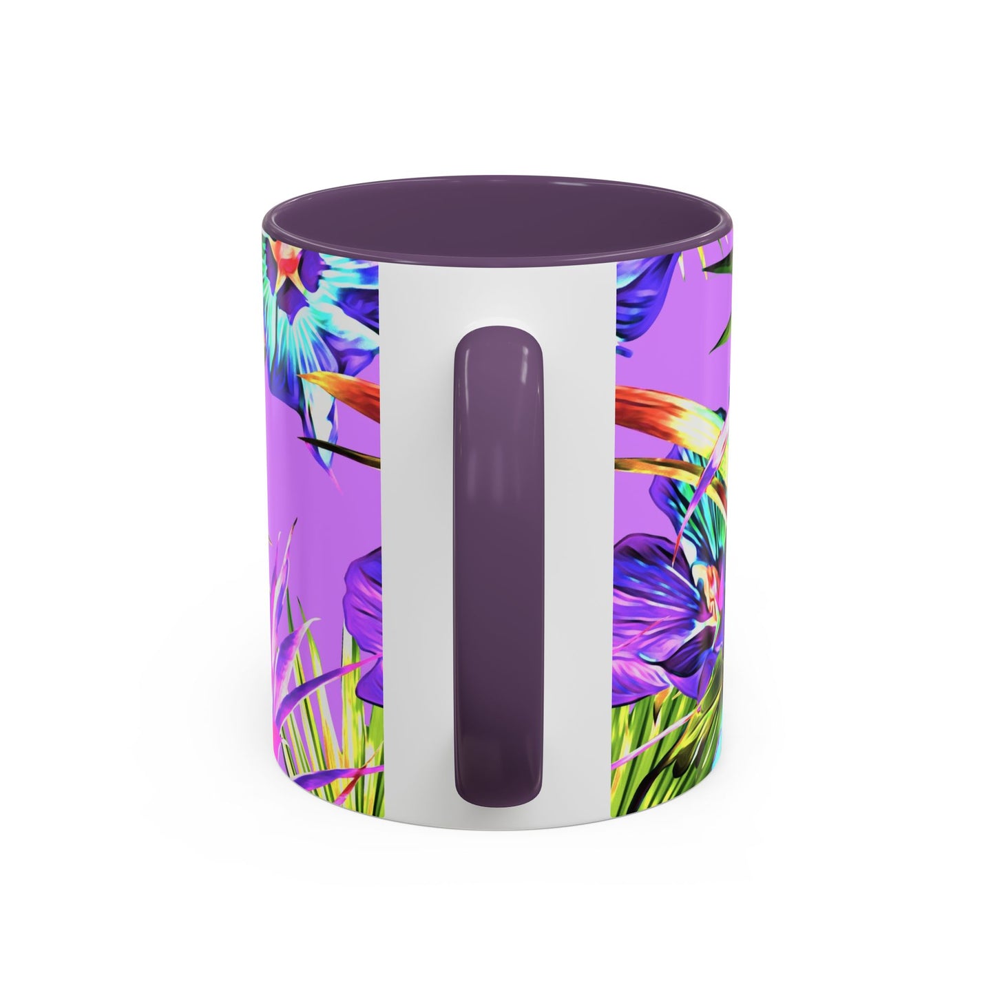 Accent Coffee Mug (11, 15oz), Plant Palooza, purple / Various Colors