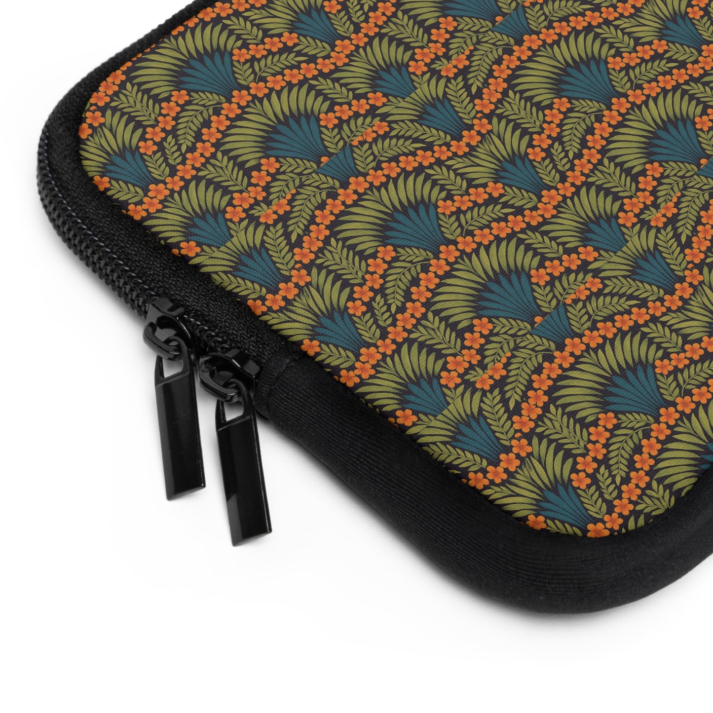 Tropical Laptop Sleeve, 5 Sizes - Perfect for Ocean Lovers & Students / Hibiscus Fan Dance, Orange