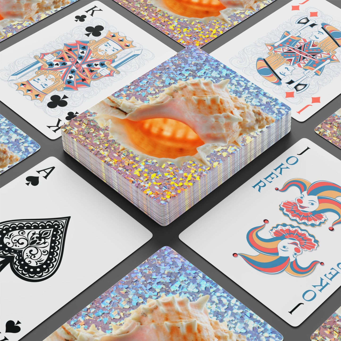 Poker=Sized Playing Cards - Disco Conch