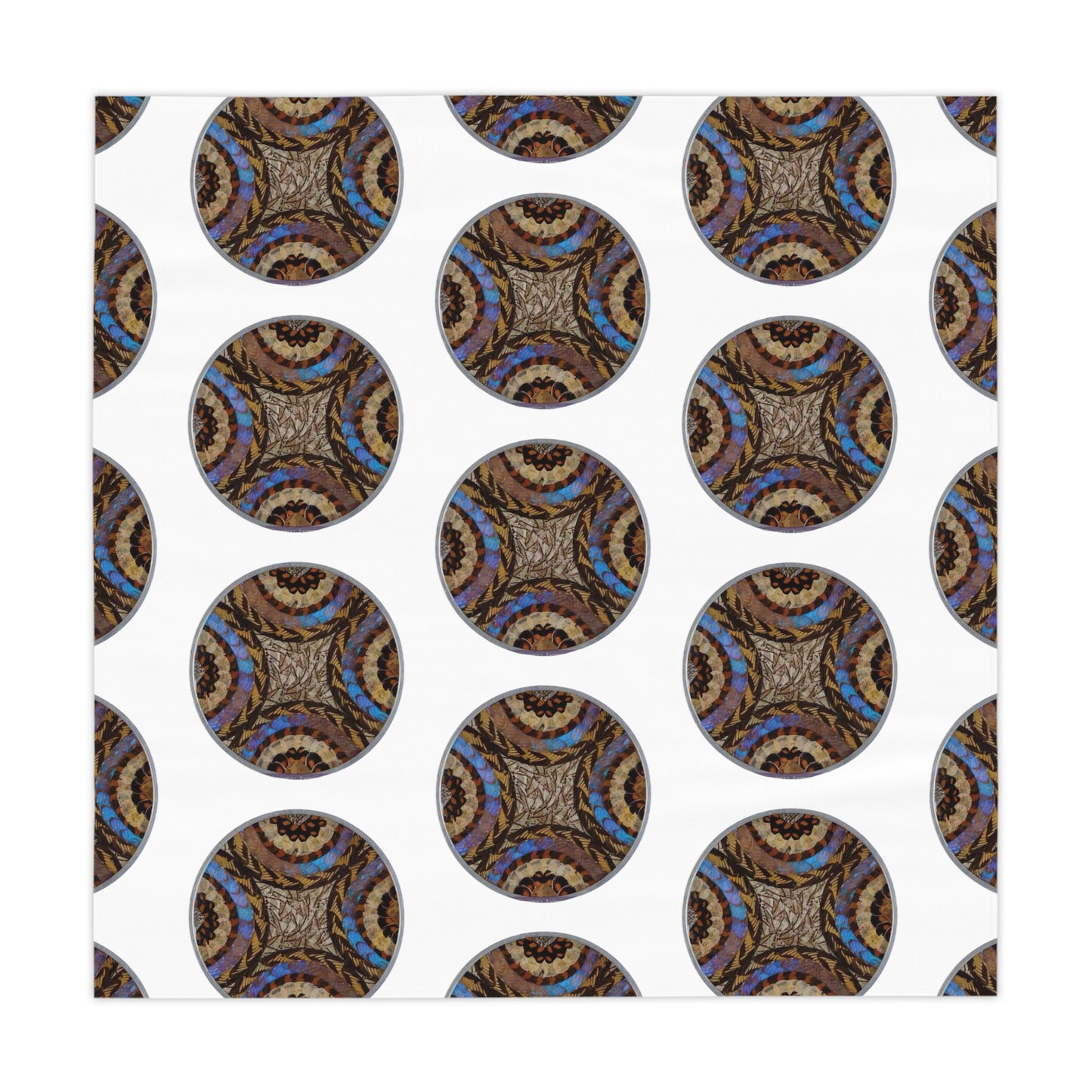 Real Butterfly Wing Plate ~ Square Tablecloth, 55" x 55"