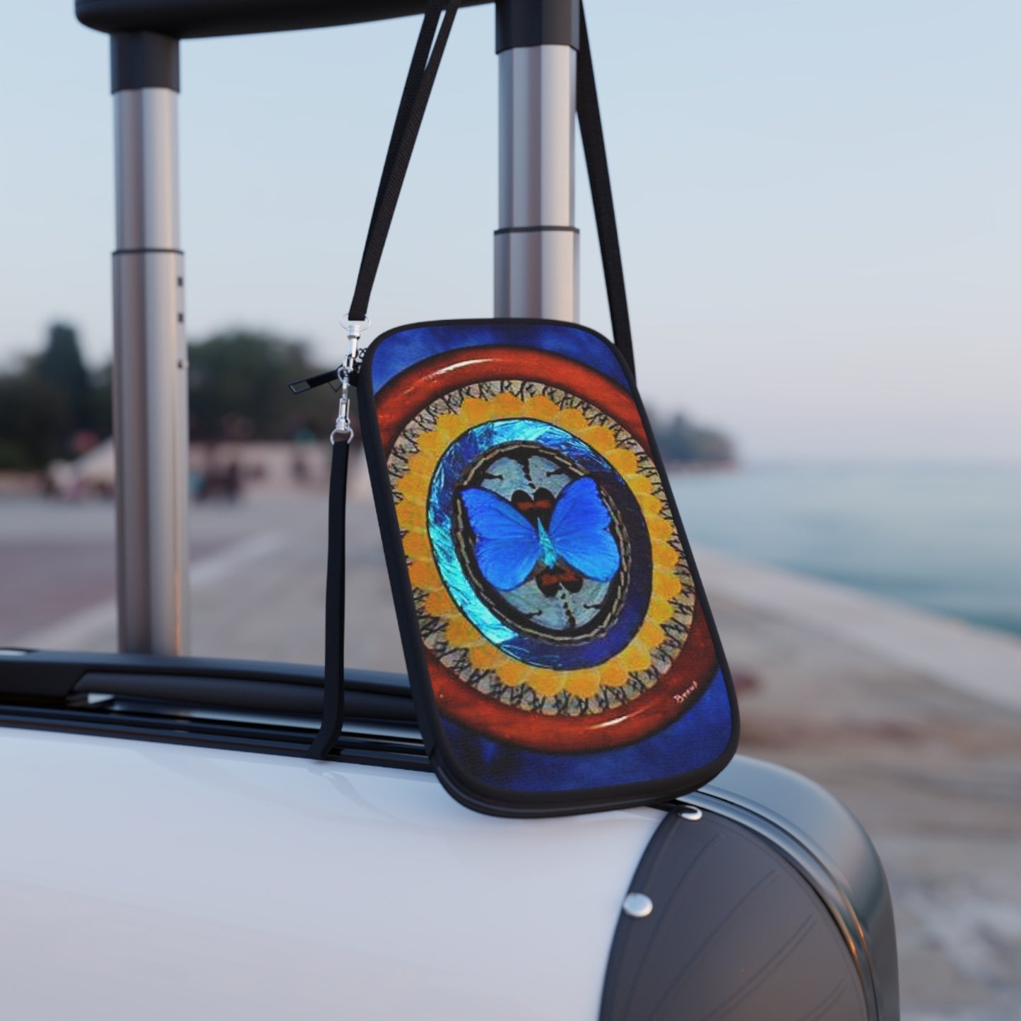 Passport Wallet - Oval Real Butterfly Wing Art