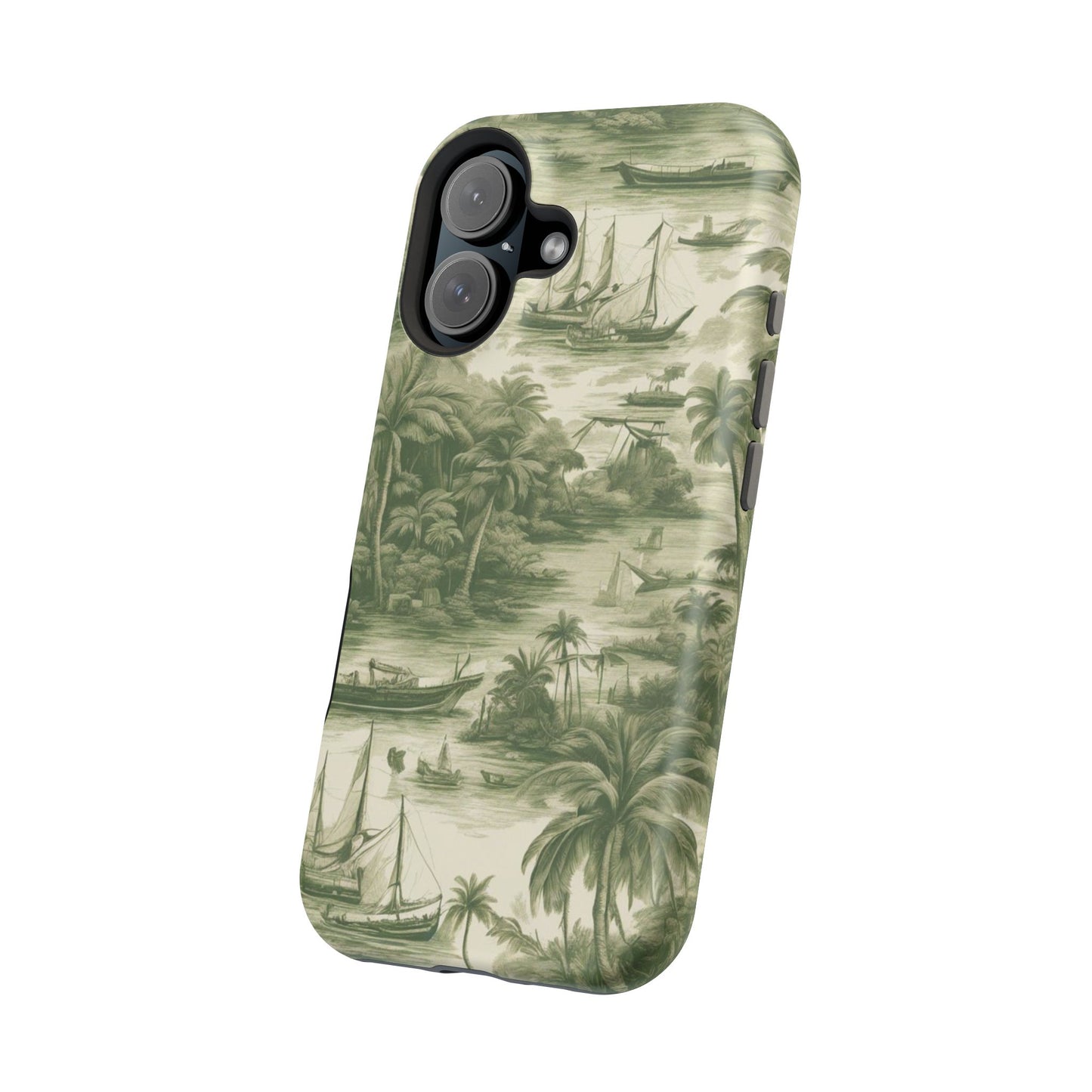 Magnetic Tough Cases, Tropical Toile #1, Green, Various Models