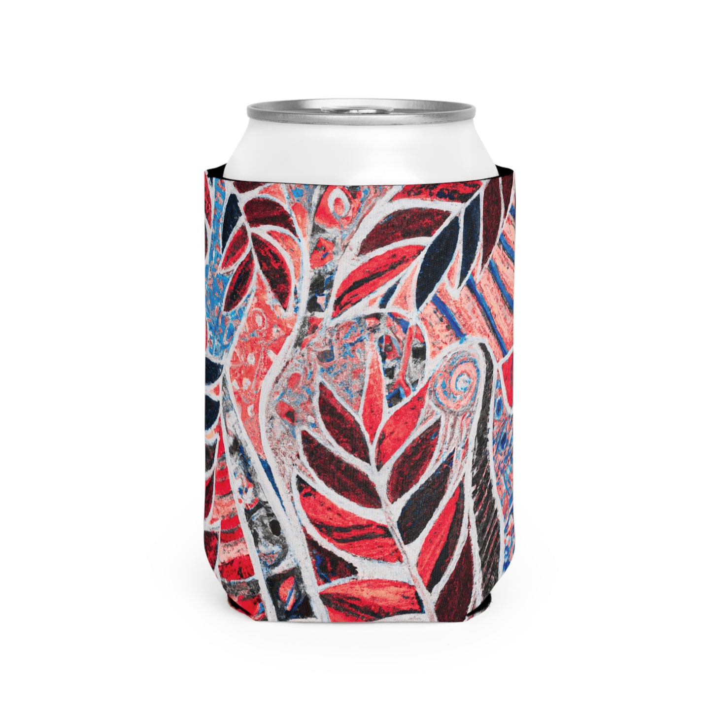 Amazon Whimsy/Red Can Cooler Sleeve - Perfect for Outdoor Picnics
